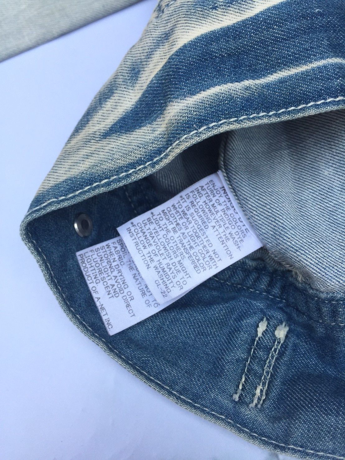 Issey Miyake × Ne-Net ne-net type 1 denim jacket Size L / US 10 / IT 46 - 4 Thumbnail