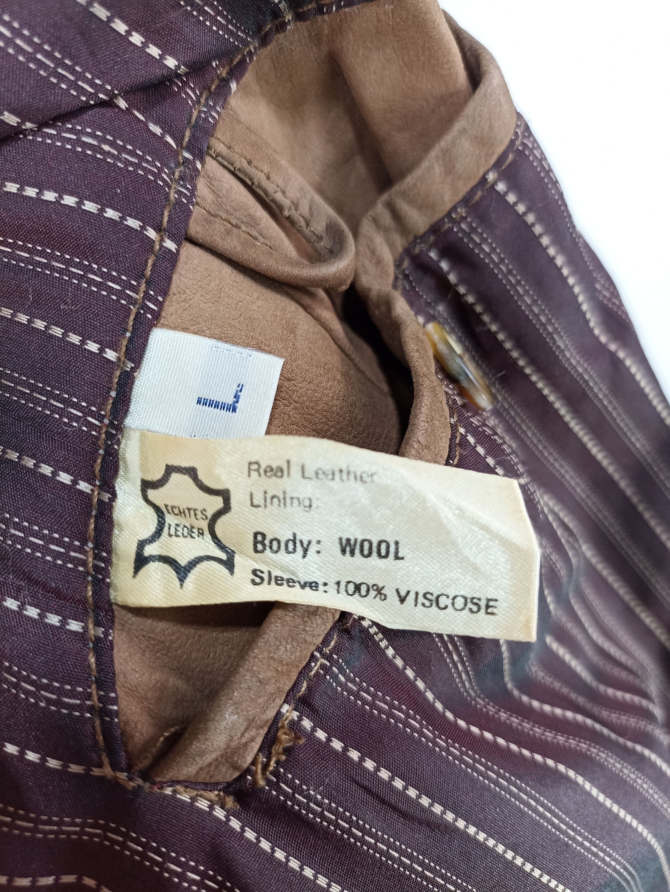 Japanese Brand × Vintage Vintage New England Real Leather Jacket Size US M / EU 48-50 / 2 - 7 Thumbnail