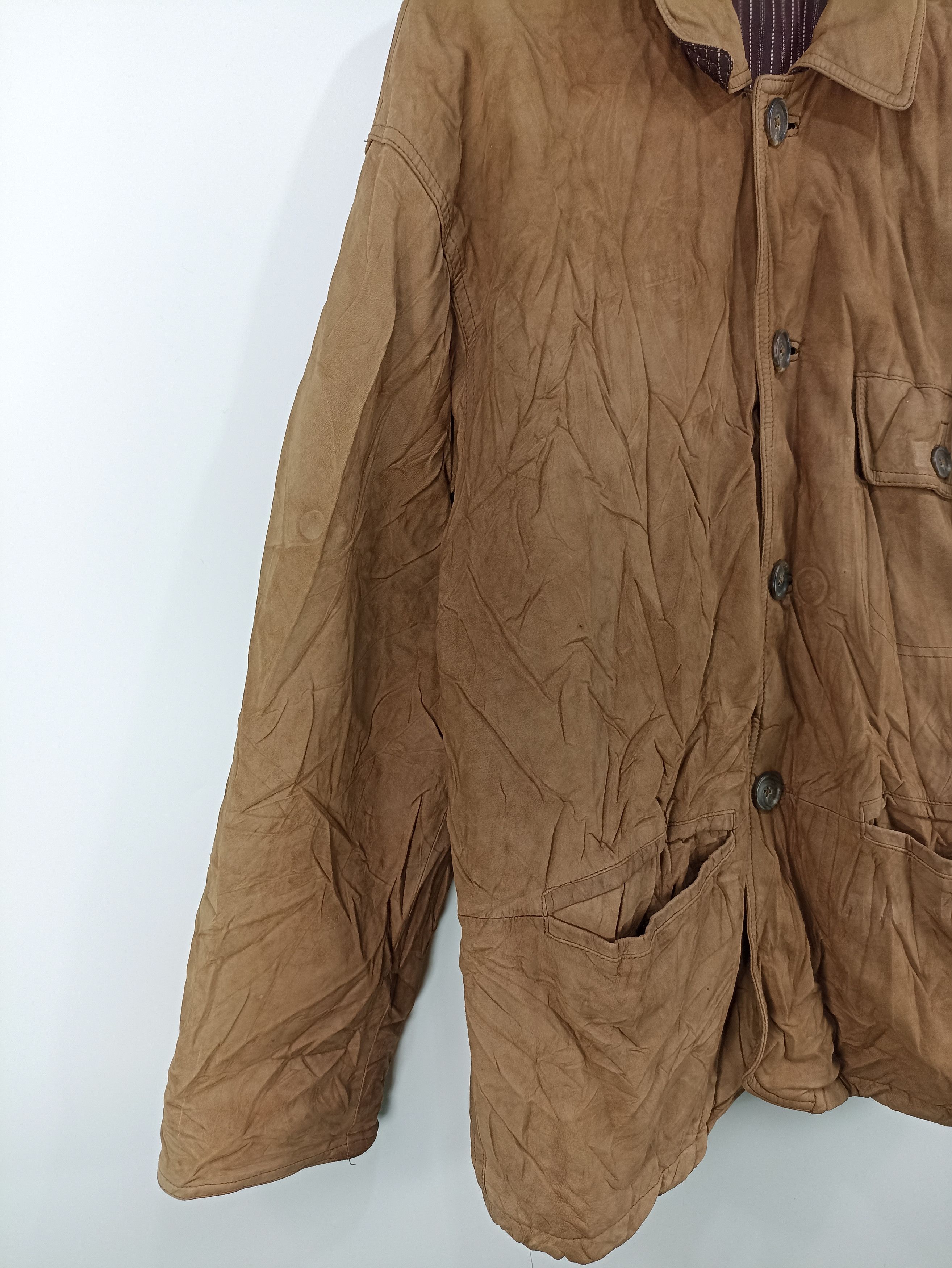 Japanese Brand × Vintage Vintage New England Real Leather Jacket Size US M / EU 48-50 / 2 - 3 Thumbnail