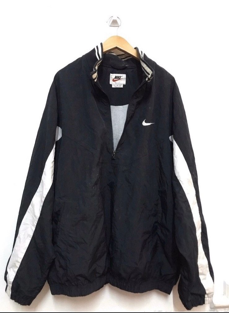 Nike × Vintage Vintage 90s Nike half zipper jacket Size US L / EU 52-54 / 3 - 2 Thumbnail