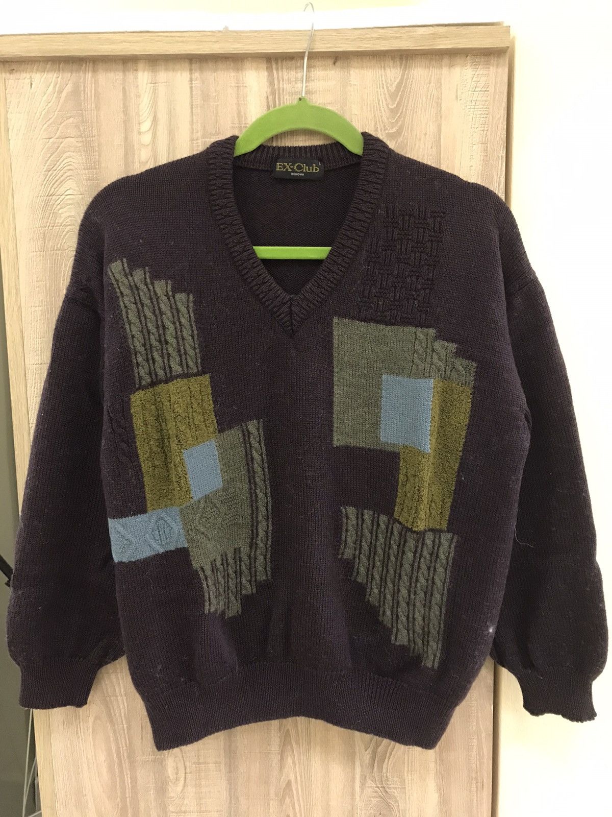 Japanese Brand Vintage 🔥 Ex-Club Meticulous Knit Sweater Size US L / EU 52-54 / 3 - 1 Thumbnail