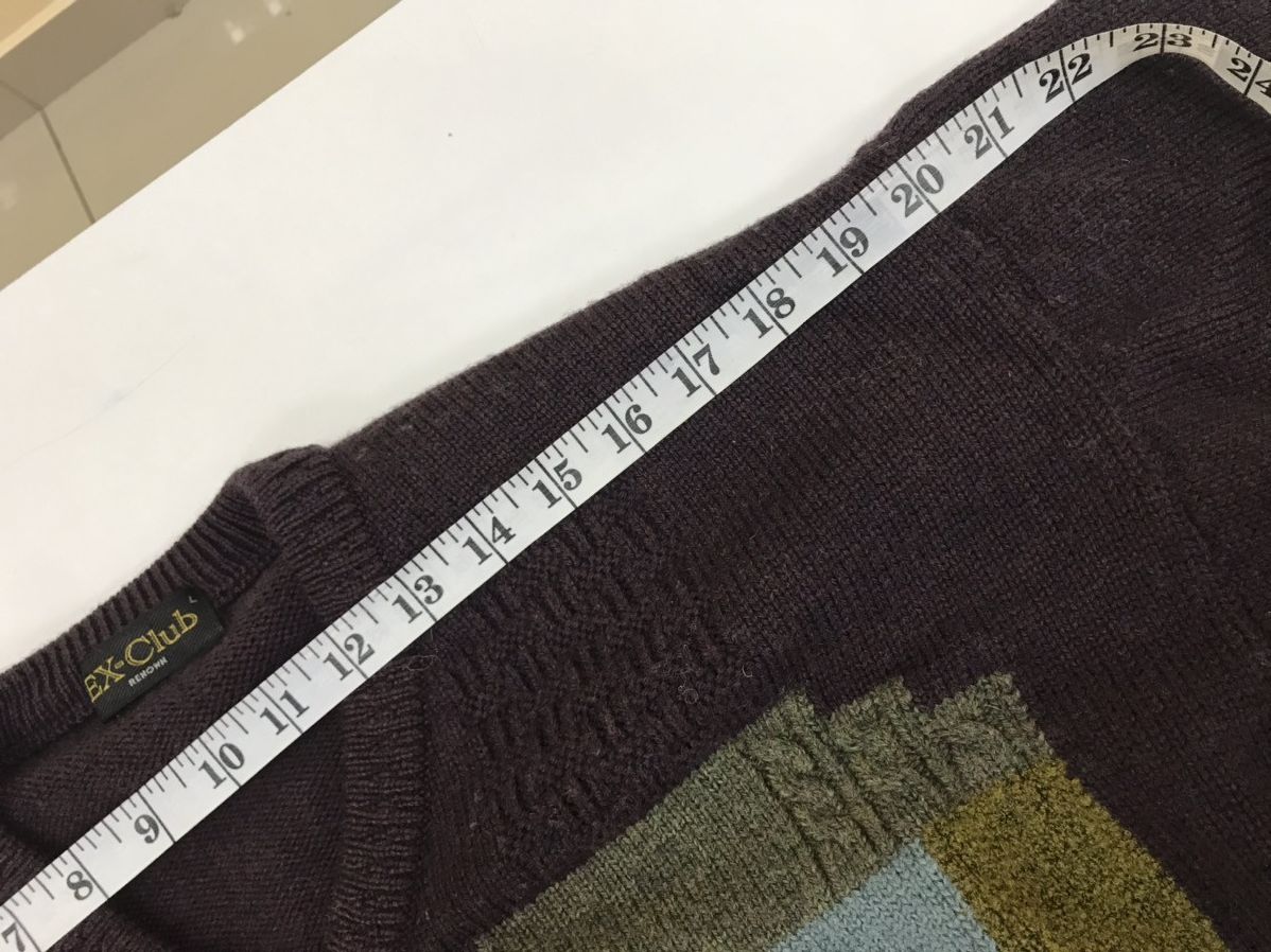 Japanese Brand Vintage 🔥 Ex-Club Meticulous Knit Sweater Size US L / EU 52-54 / 3 - 18 Thumbnail