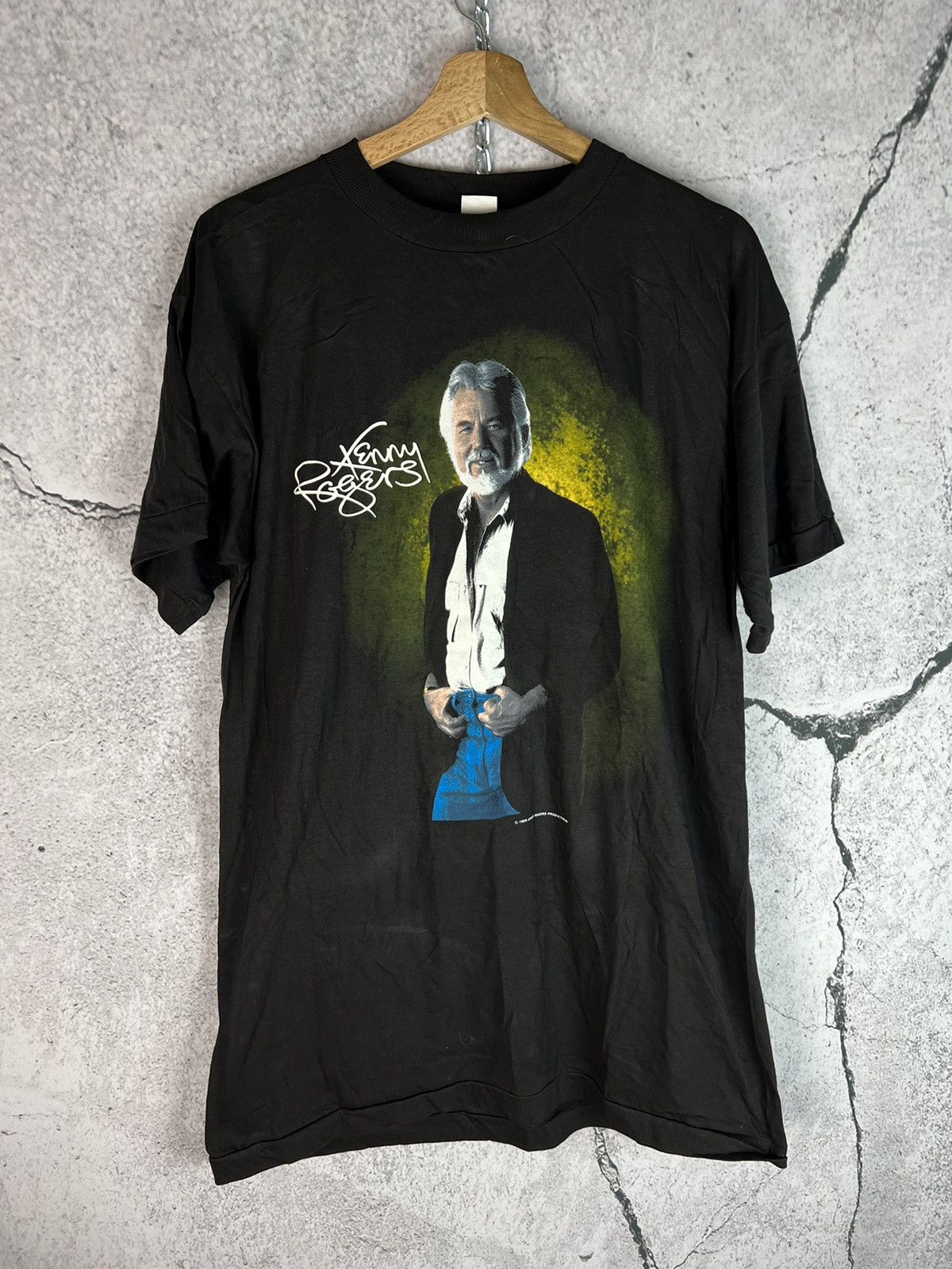 Vintage Vintage 1989 80s Kenny Rogers tshirt Size US XL / EU 56 / 4 - 1 Thumbnail