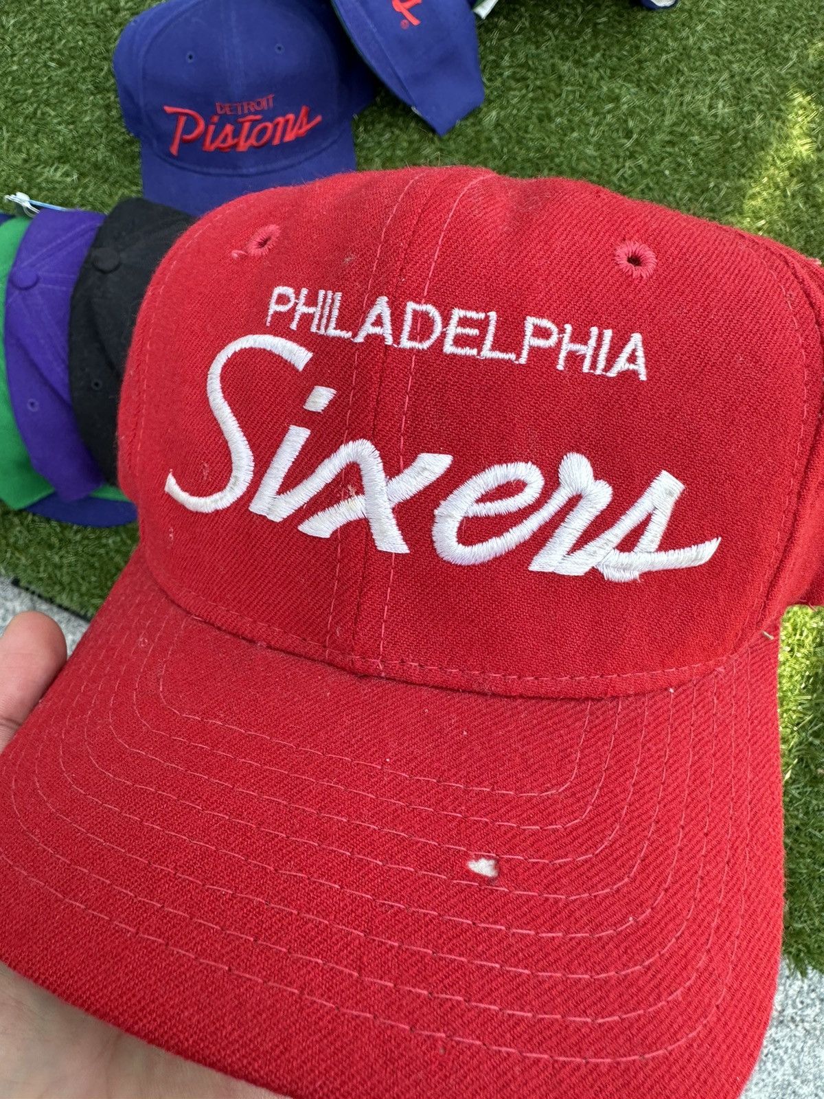 NBA × Sports Specialties × Vintage 90s Philadelphia 76ers Vintage Snapback Coach Cap Rare Size ONE SIZE - 2 Thumbnail