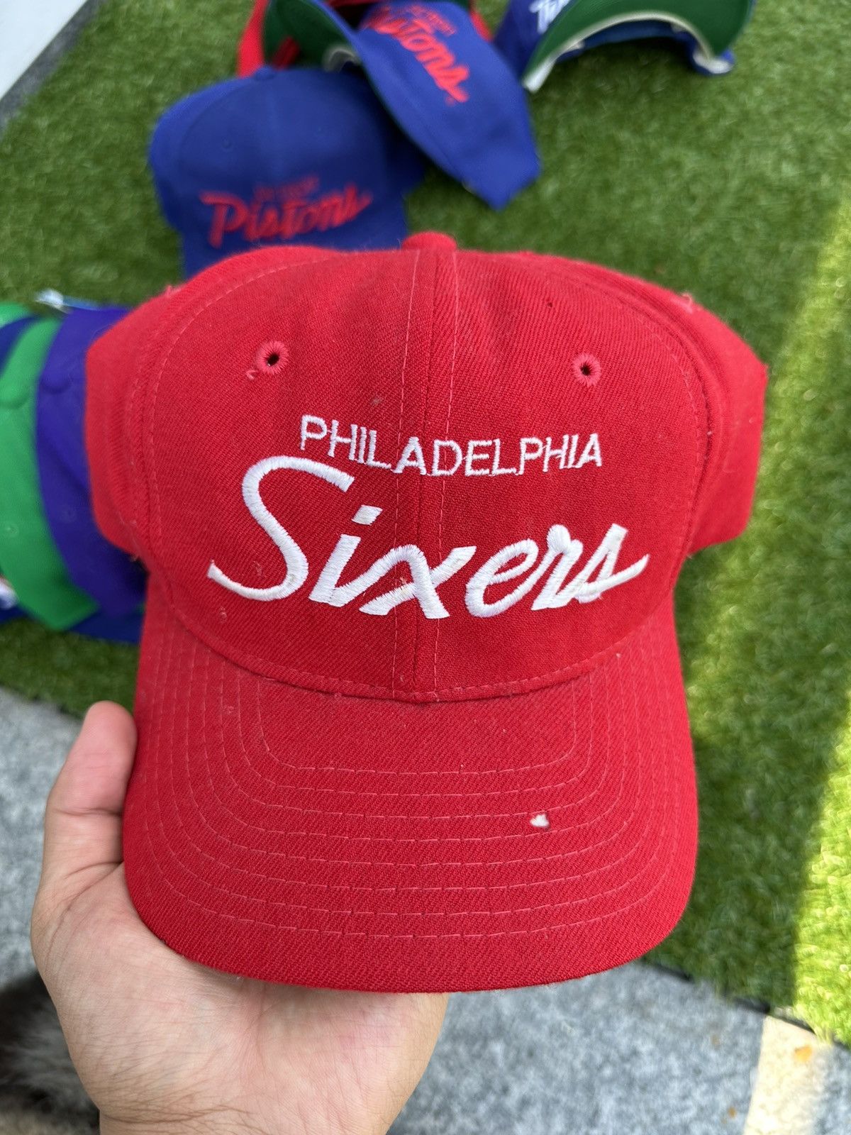 NBA × Sports Specialties × Vintage 90s Philadelphia 76ers Vintage Snapback Coach Cap Rare Size ONE SIZE - 1 Thumbnail