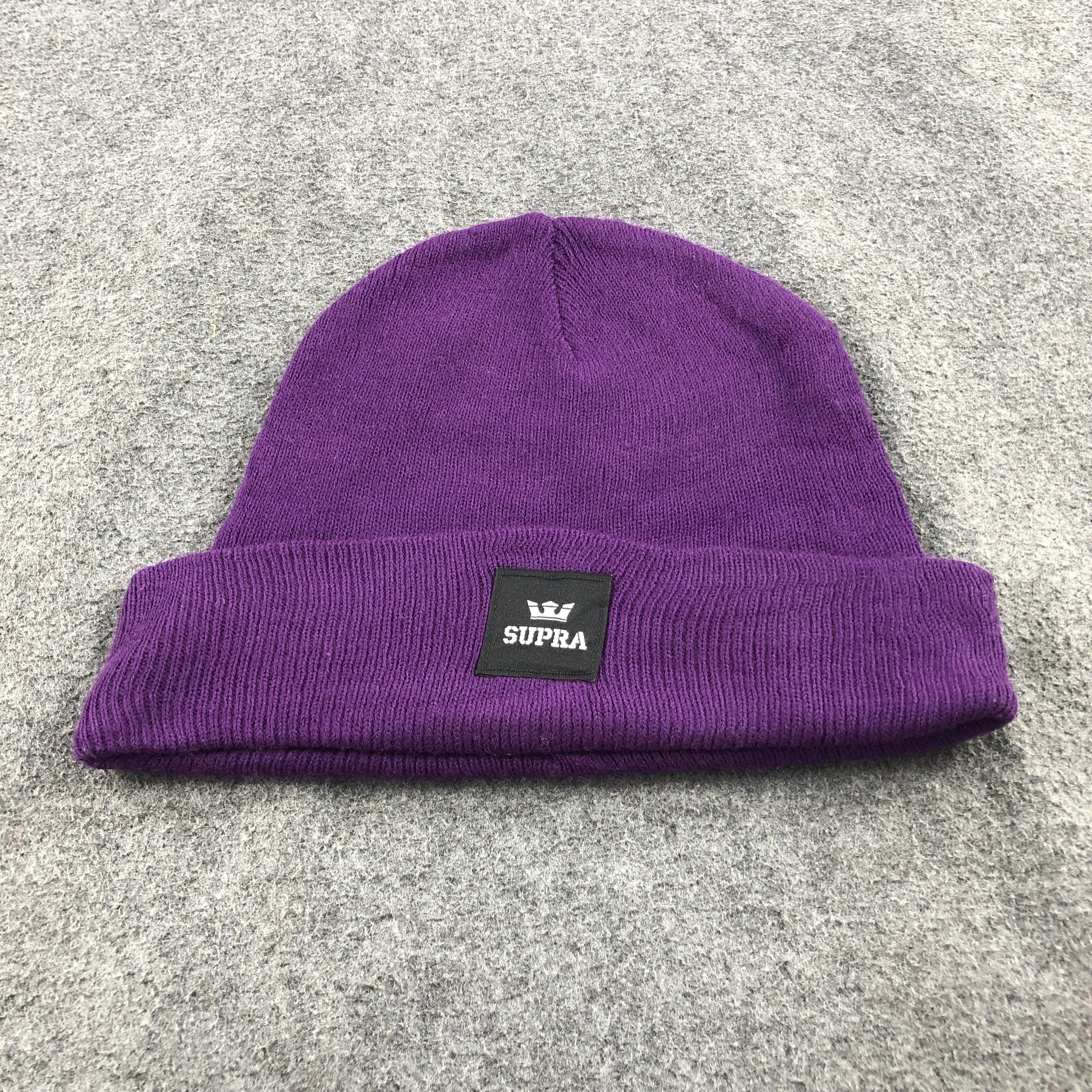 Supra Supra Purple Beanie Snowcap Snow Hat B312 Size ONE SIZE - 3 Thumbnail