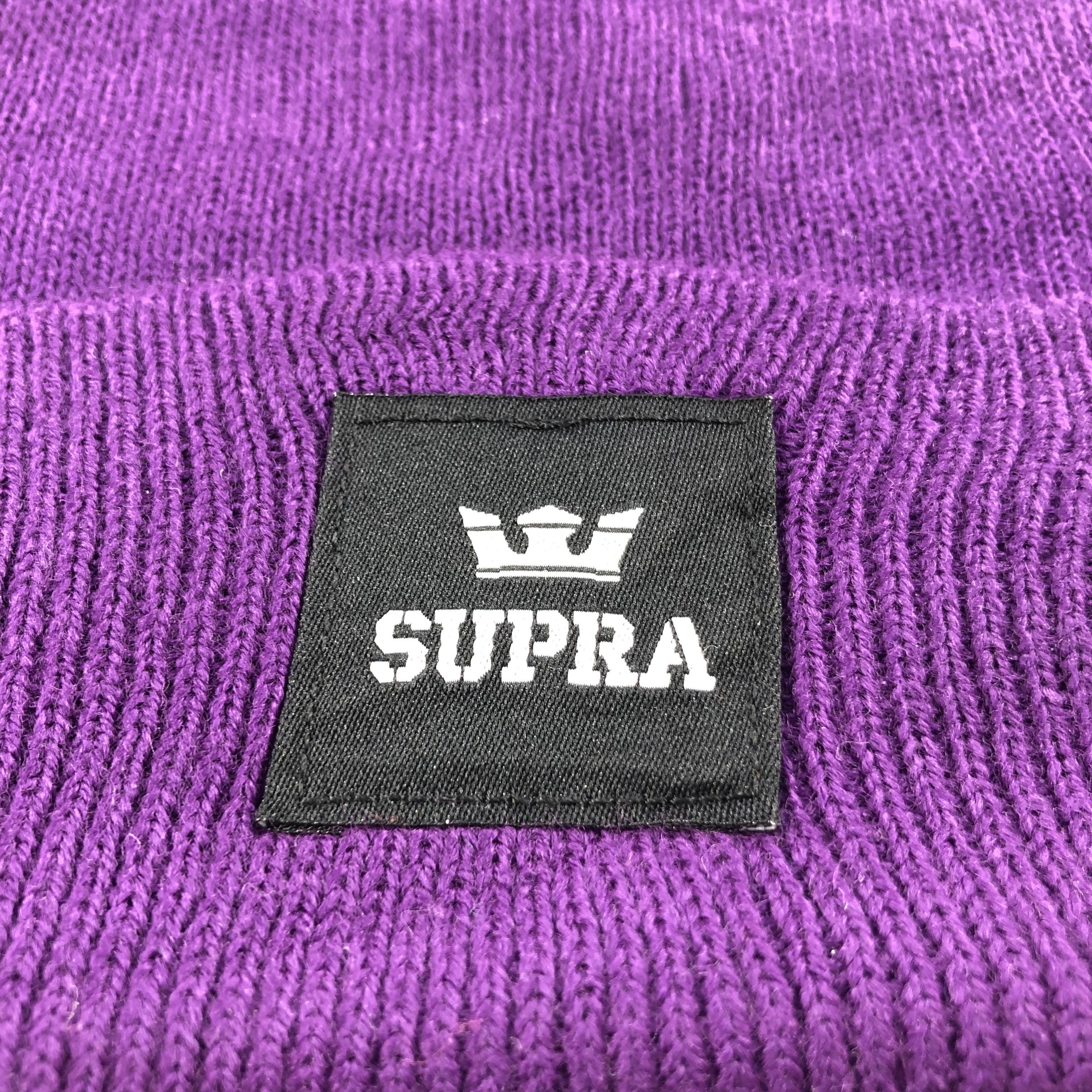Supra Supra Purple Beanie Snowcap Snow Hat B312 Size ONE SIZE - 4 Thumbnail