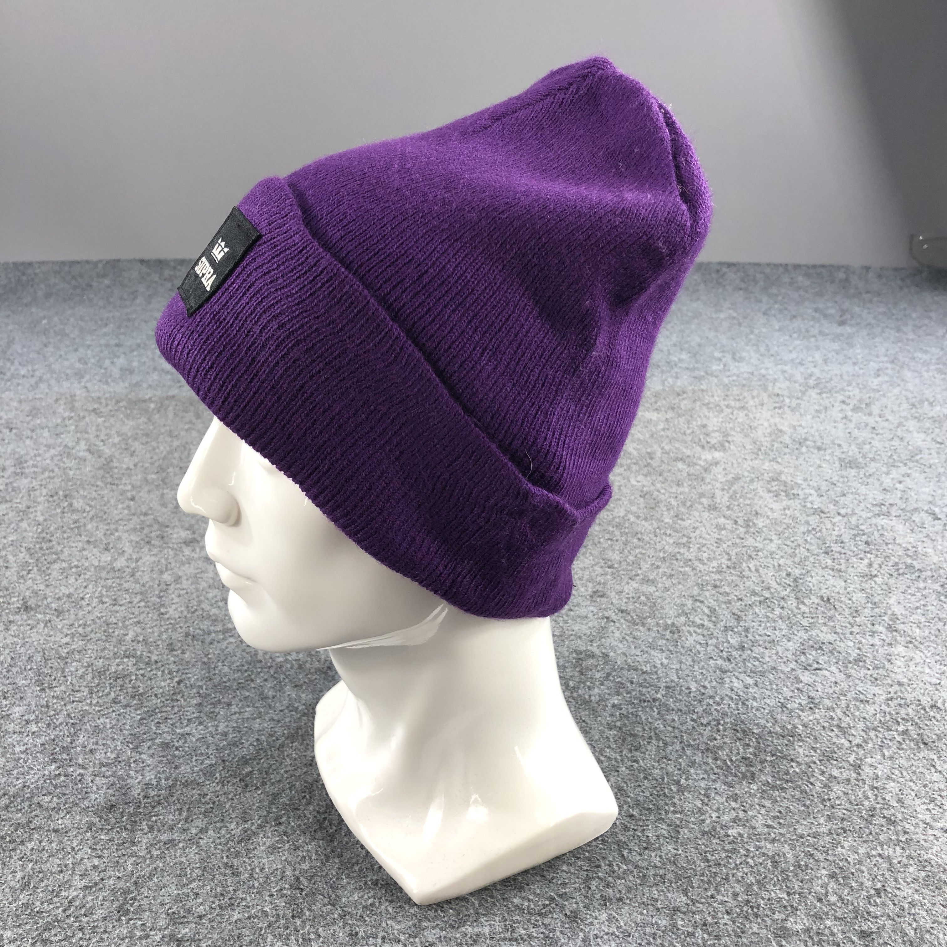 Supra Supra Purple Beanie Snowcap Snow Hat B312 Size ONE SIZE - 2 Thumbnail