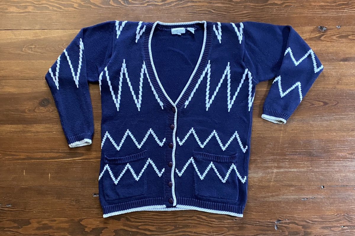 Vintage Vintage 90’s Jeanne Pierre Women’s Knit Cardigan Sweater Size M / US 6-8 / IT 42-44 - 2 Thumbnail