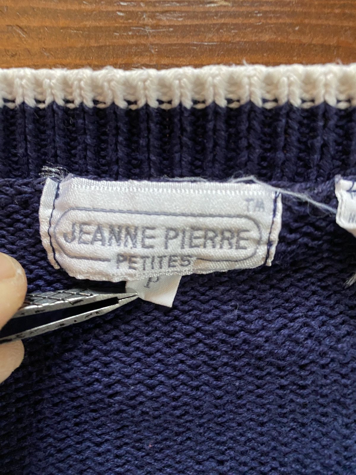 Vintage Vintage 90’s Jeanne Pierre Women’s Knit Cardigan Sweater Size M / US 6-8 / IT 42-44 - 5 Thumbnail