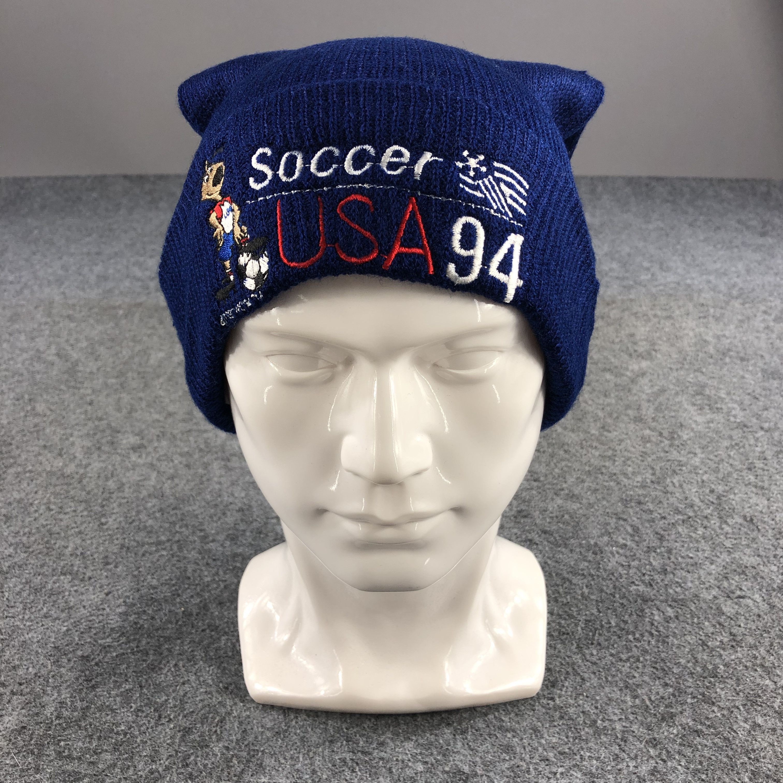 Vintage Vintage Soccer Game USA Beanie Snowcap Snow Hat B385 Size ONE SIZE - 1 Thumbnail