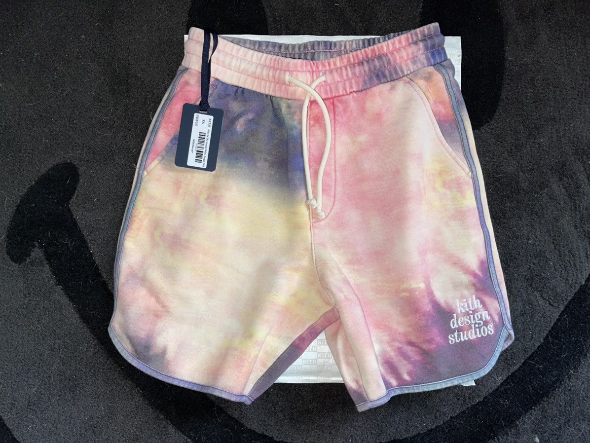 KITH Monday Program Tie Dye Jordan Short Purple/Pink Size XS