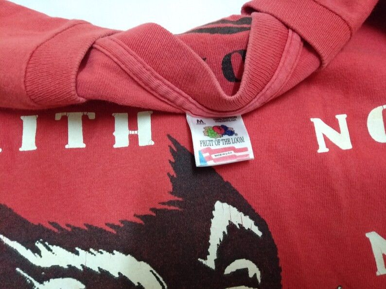 Vintage 90's Faith No More Band Red Medium T Shirt