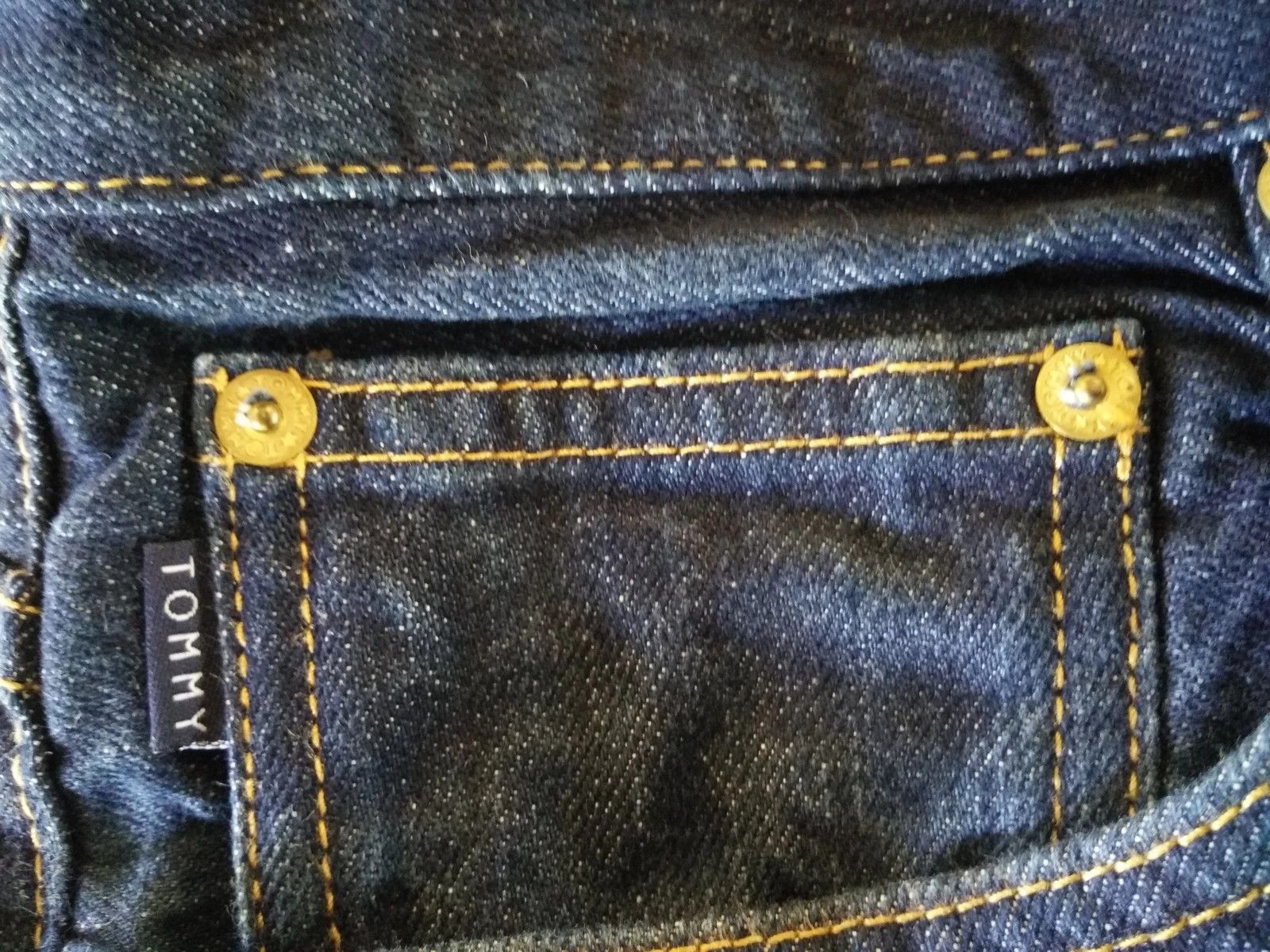 Japanese Brand × Tommy Hilfiger × Tommy Jeans Tommy Hilfiger Embroidery at Pocket Jeans Dark Blue Colour Size US 34 / EU 50 - 12 Thumbnail