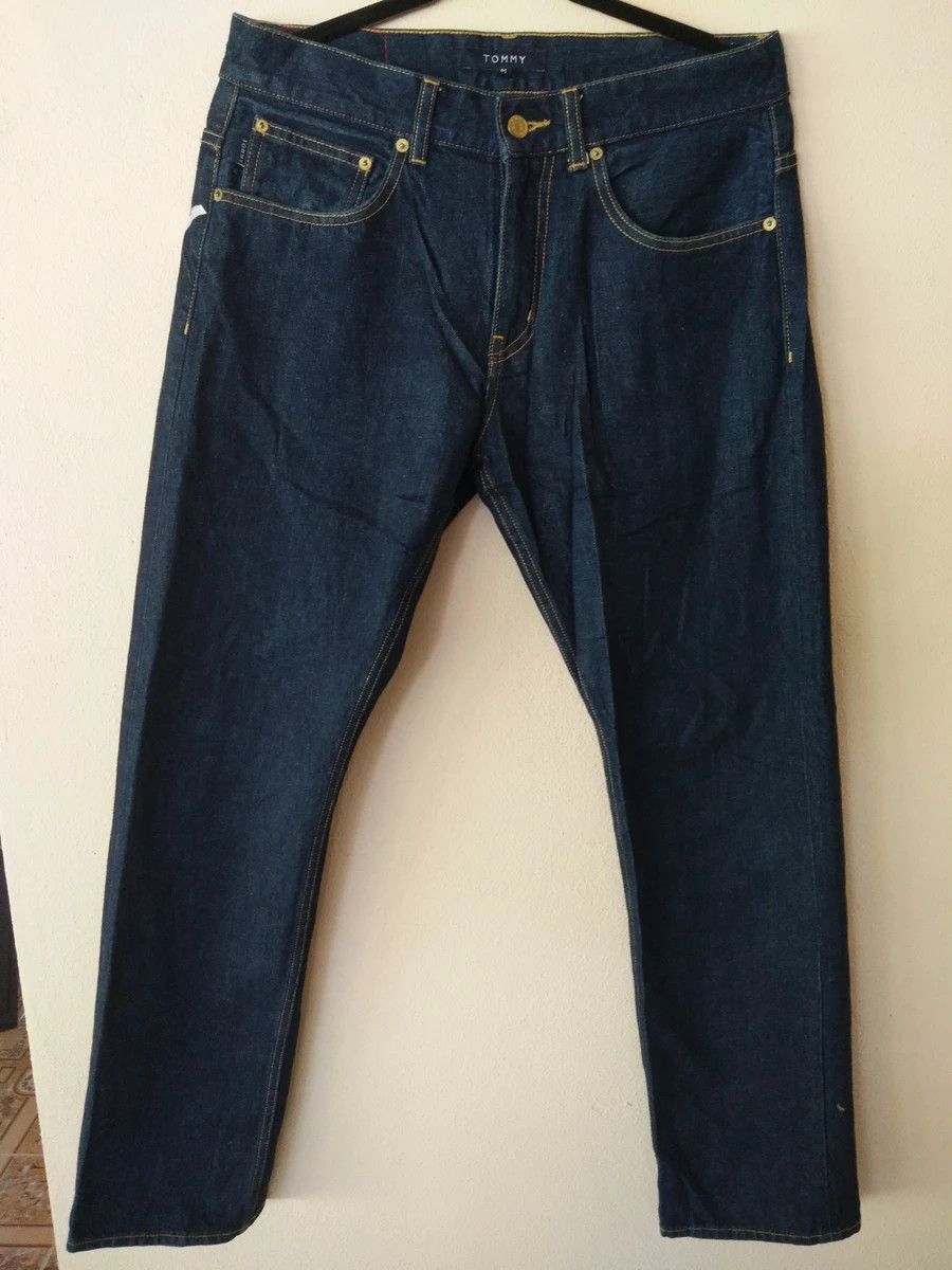 Japanese Brand × Tommy Hilfiger × Tommy Jeans Tommy Hilfiger Embroidery at Pocket Jeans Dark Blue Colour Size US 34 / EU 50 - 6 Thumbnail