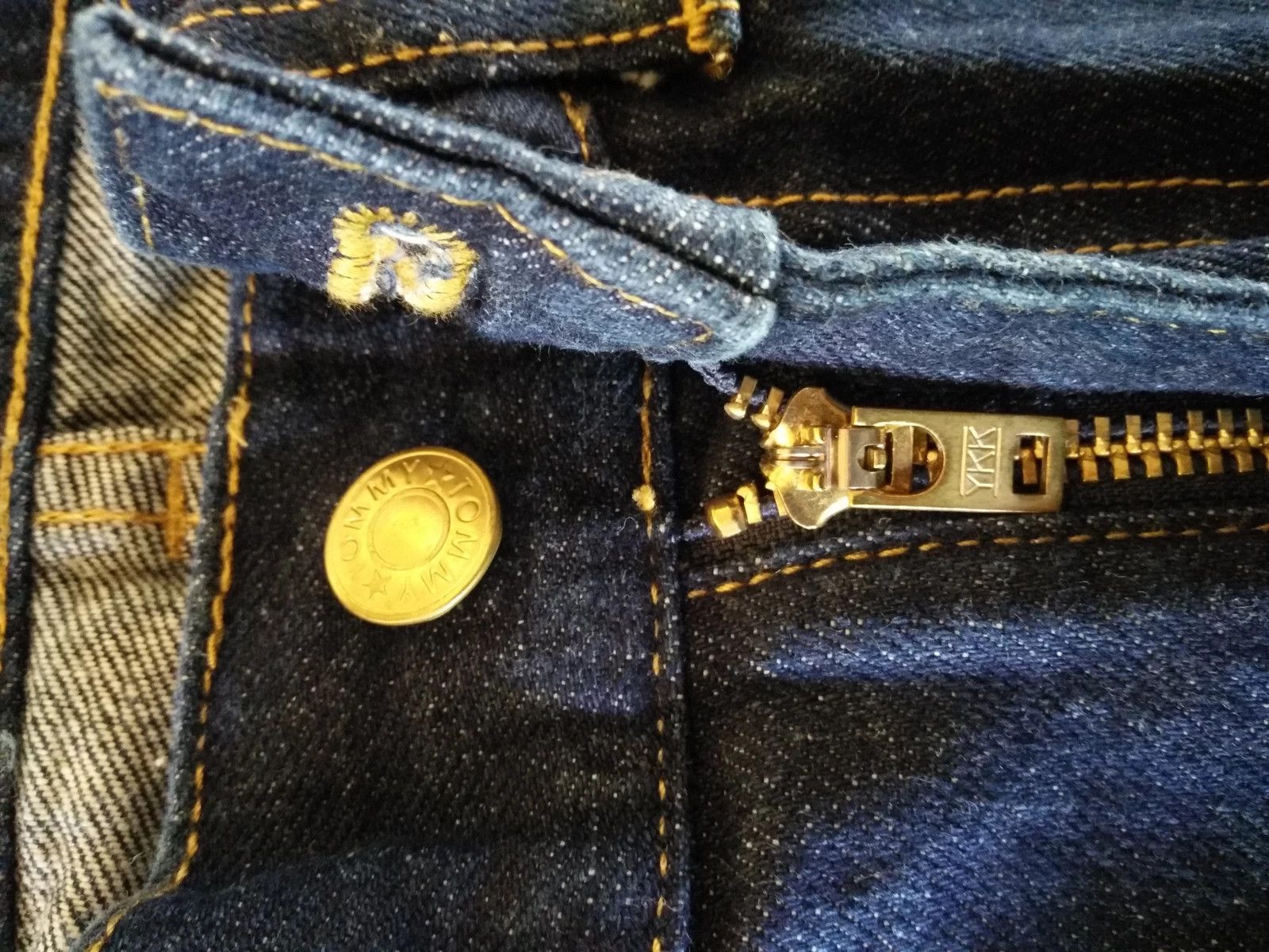 Japanese Brand × Tommy Hilfiger × Tommy Jeans Tommy Hilfiger Embroidery at Pocket Jeans Dark Blue Colour Size US 34 / EU 50 - 13 Thumbnail