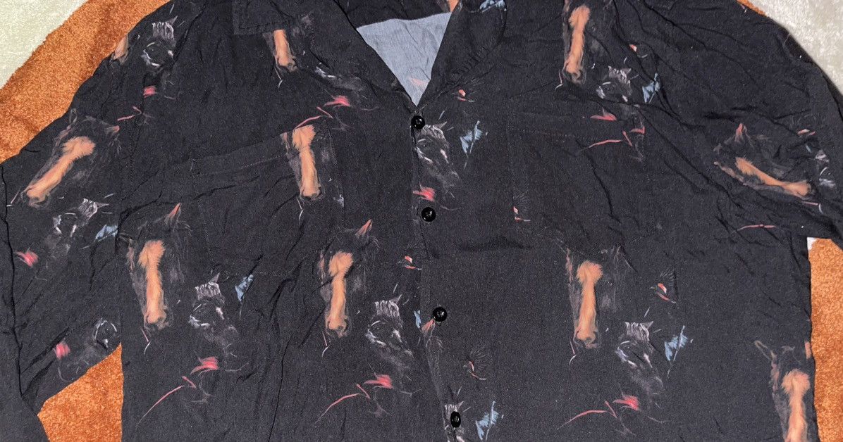 Rhude Rhude Horse Print L/S Button Up Shirt Size Medium Size US M / EU 48-50 / 2 - 3 Thumbnail