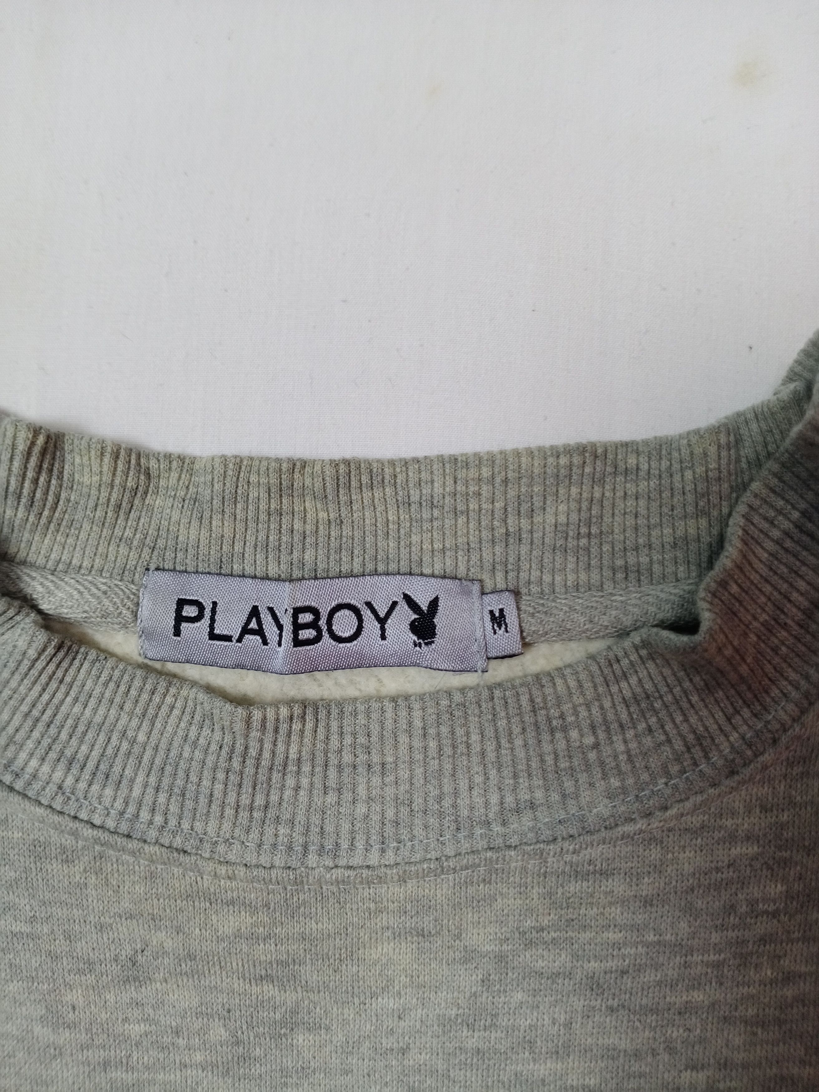 Playboy × Vintage Vintage Playboy One Set Big Logo Embroidered Sweatshirt Size US L / EU 52-54 / 3 - 3 Thumbnail