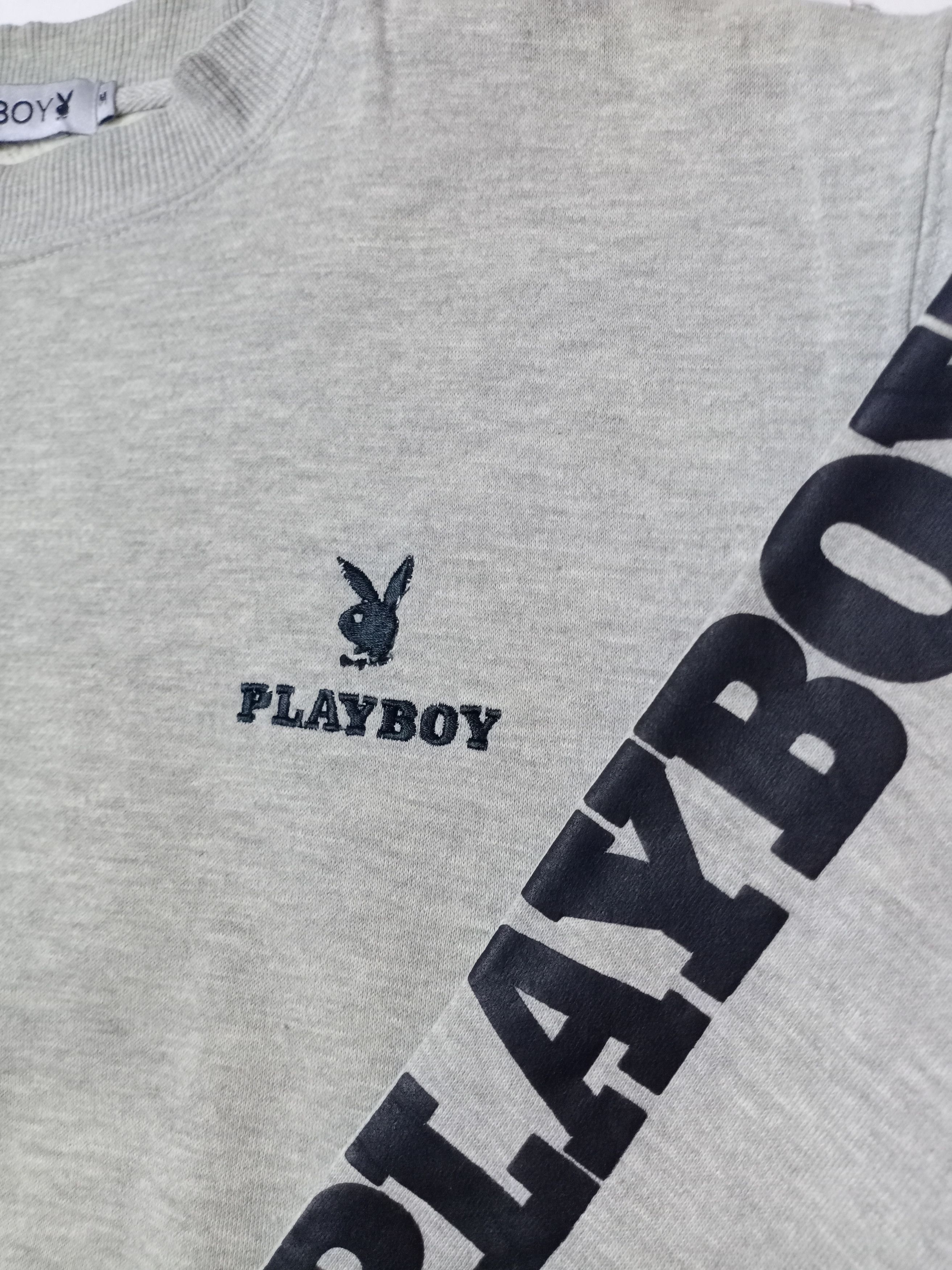 Playboy × Vintage Vintage Playboy One Set Big Logo Embroidered Sweatshirt Size US L / EU 52-54 / 3 - 2 Thumbnail