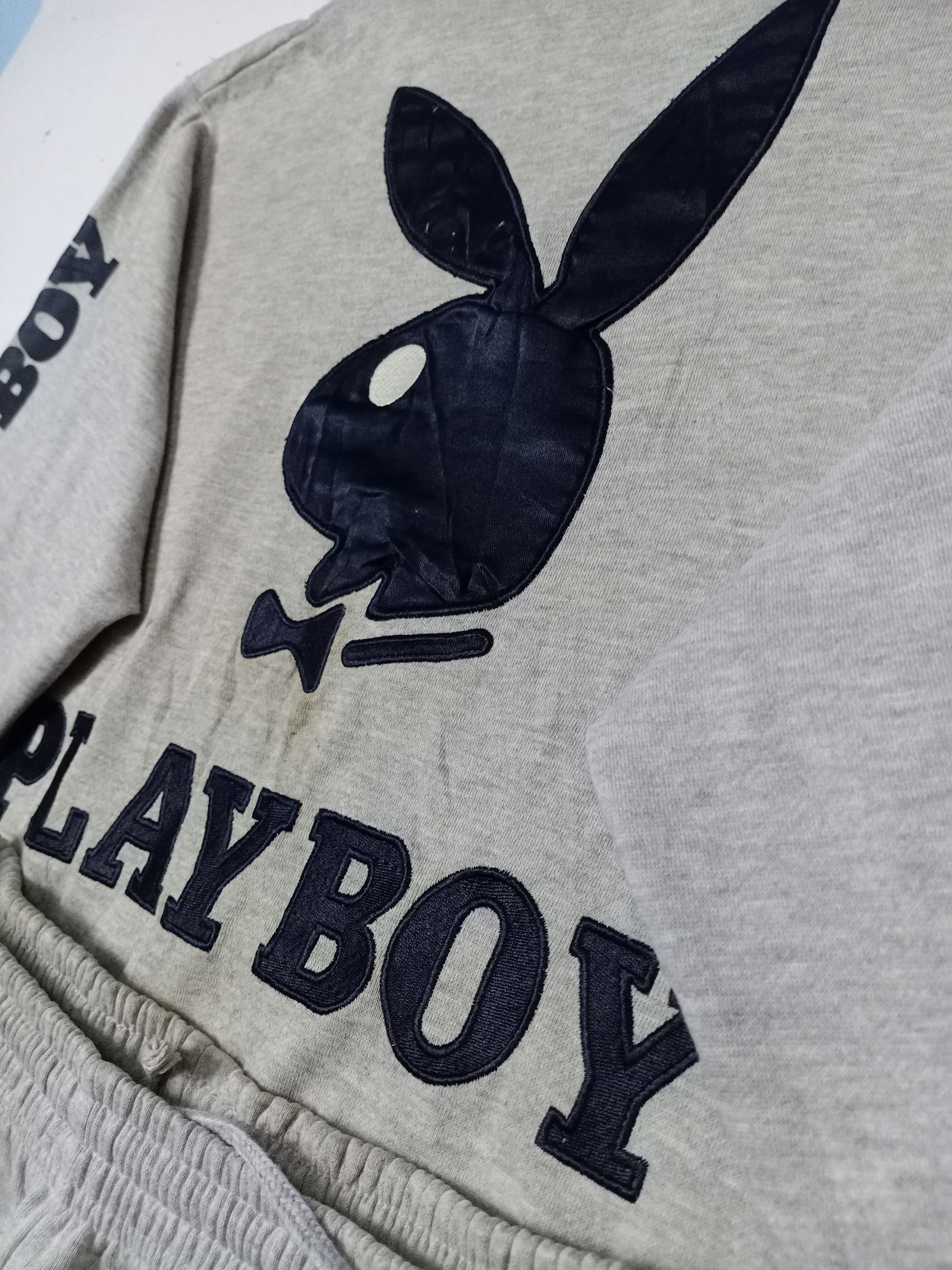 Playboy × Vintage Vintage Playboy One Set Big Logo Embroidered Sweatshirt Size US L / EU 52-54 / 3 - 6 Thumbnail