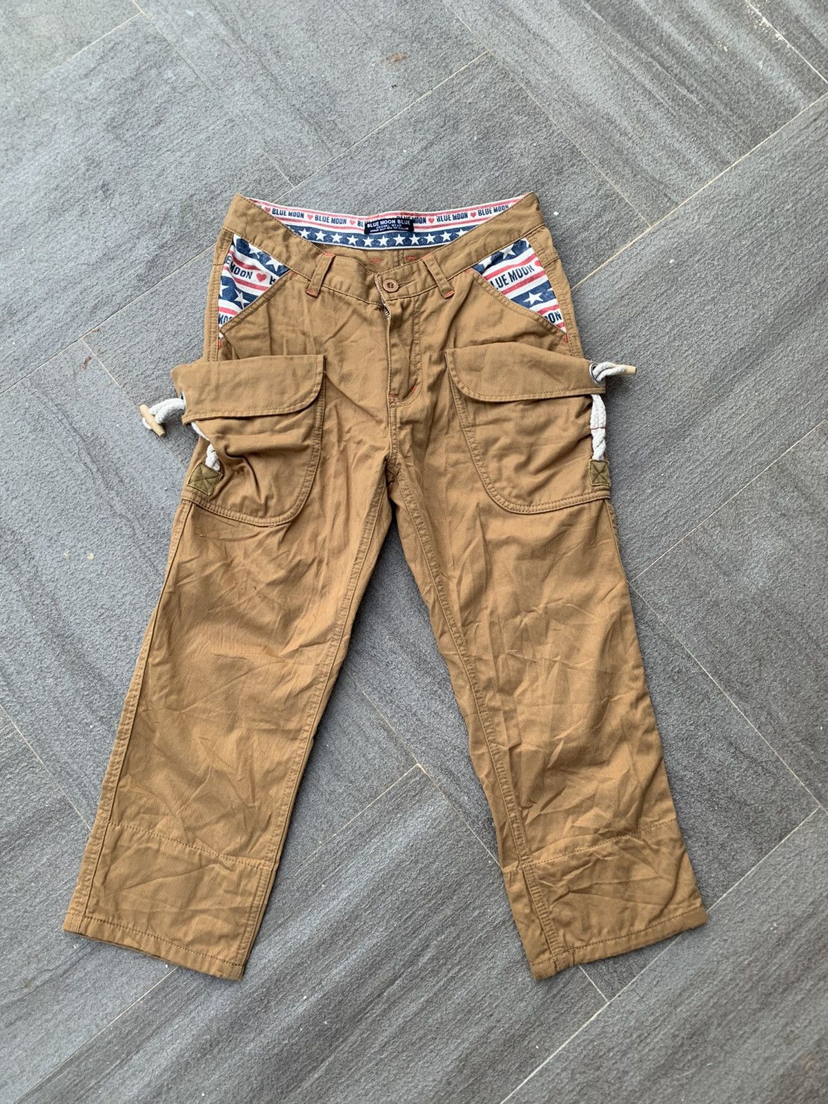 Japanese Brand Rare Japanese Brand Blue Moon 3q Pants Size US 29 - 3 Thumbnail