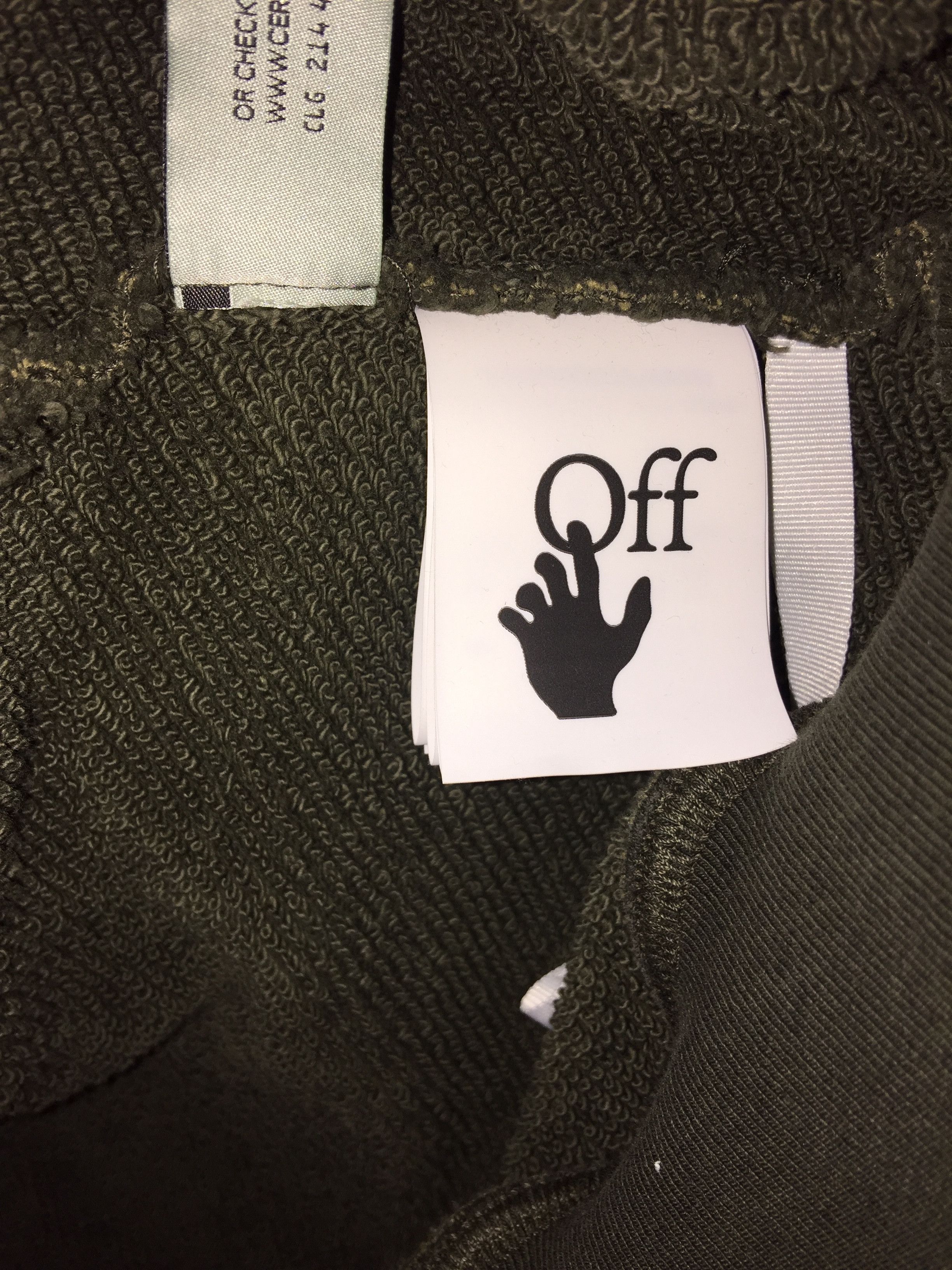 Off-White RUBBER ARROW FULL-ZIP HOODY UNISEX Size US XS / EU 42 / 0 - 9 Thumbnail