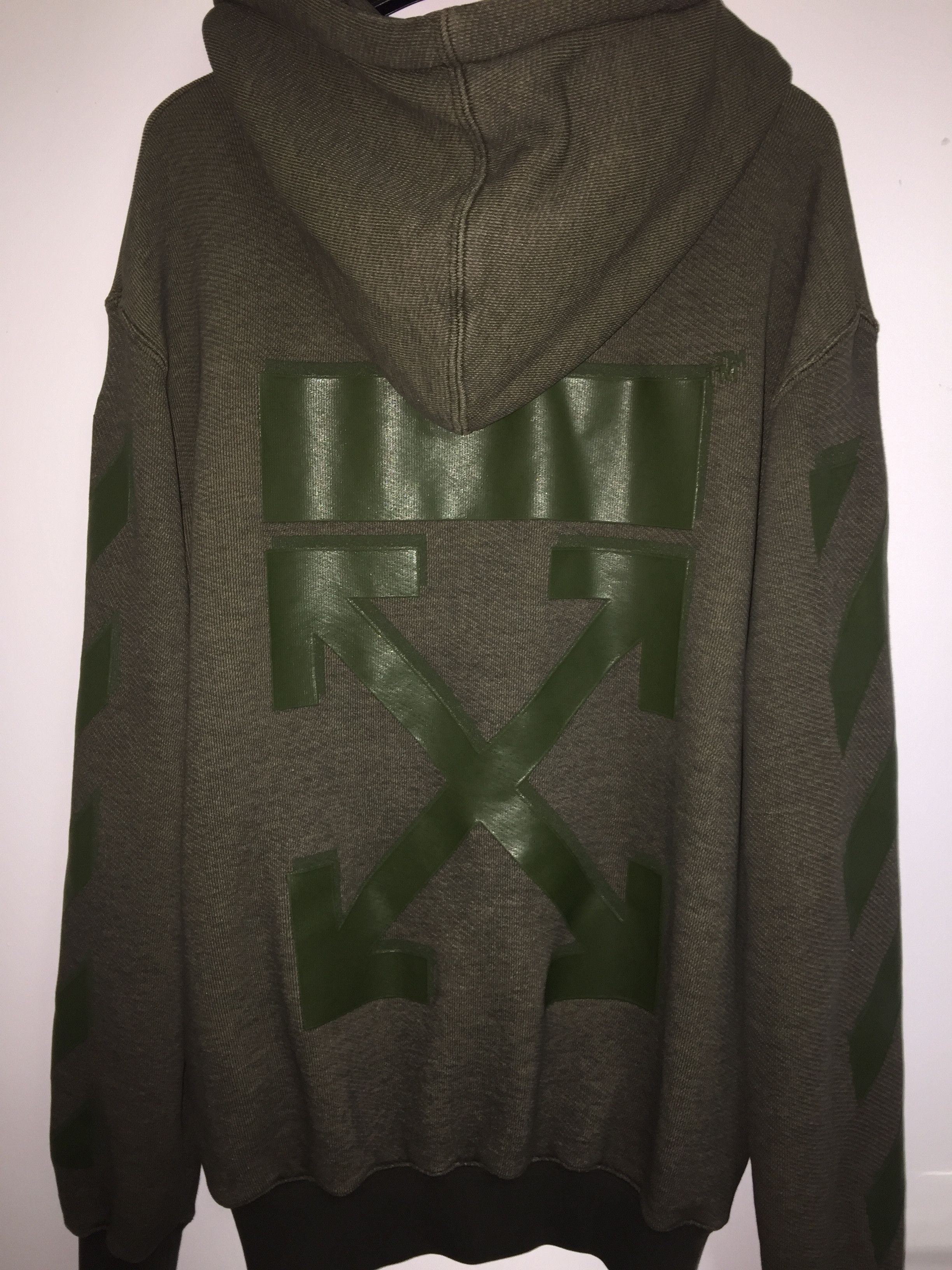Off-White RUBBER ARROW FULL-ZIP HOODY UNISEX Size US XS / EU 42 / 0 - 1 Thumbnail