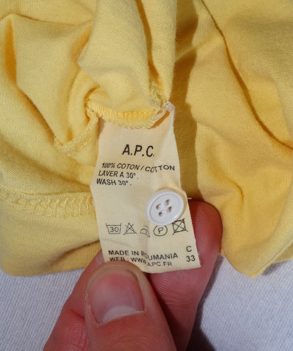 A.P.C. I6 APC women Button polo golf polo S Women/ xxs men Size US S / EU 44-46 / 1 - 5 Thumbnail