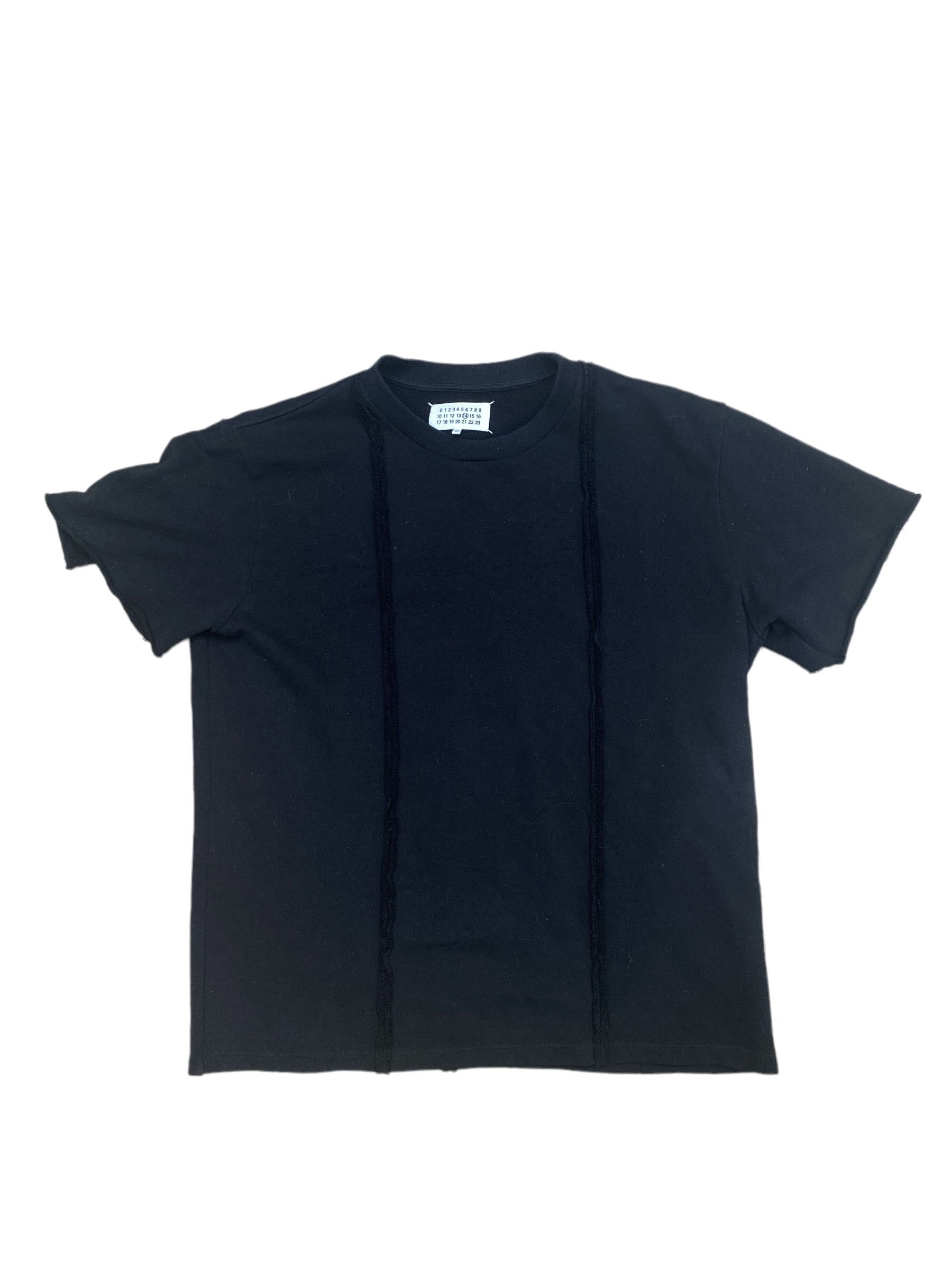 image of Maison Margiela Black Short Sleeves Sweater, Men's (Size Large)