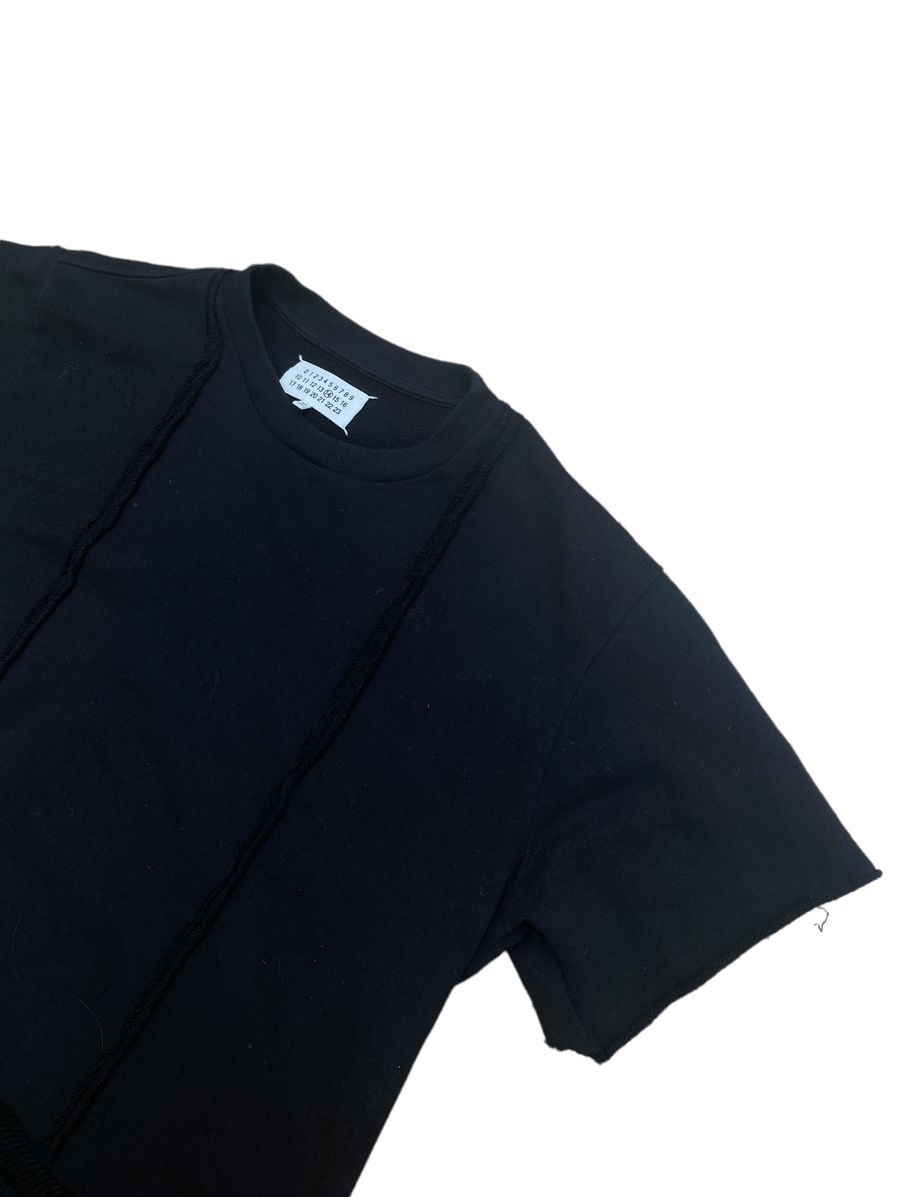 Maison Margiela Black Short Sleeves Sweater Size US L / EU 52-54 / 3 - 2 Thumbnail