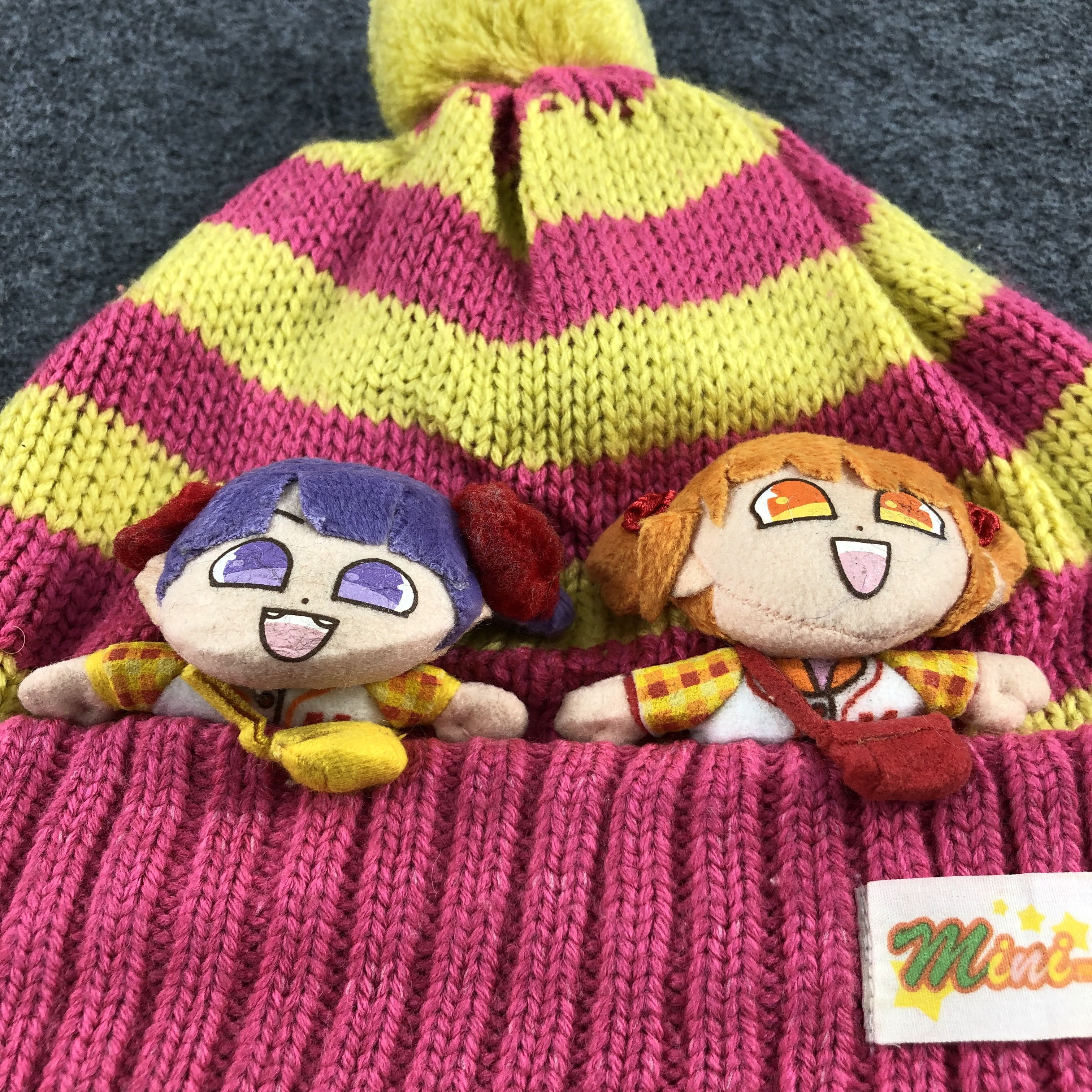 Vintage Mini-Moni Pom-pom Beanie Snowcap Snow Hat B142 Size ONE SIZE - 3 Thumbnail