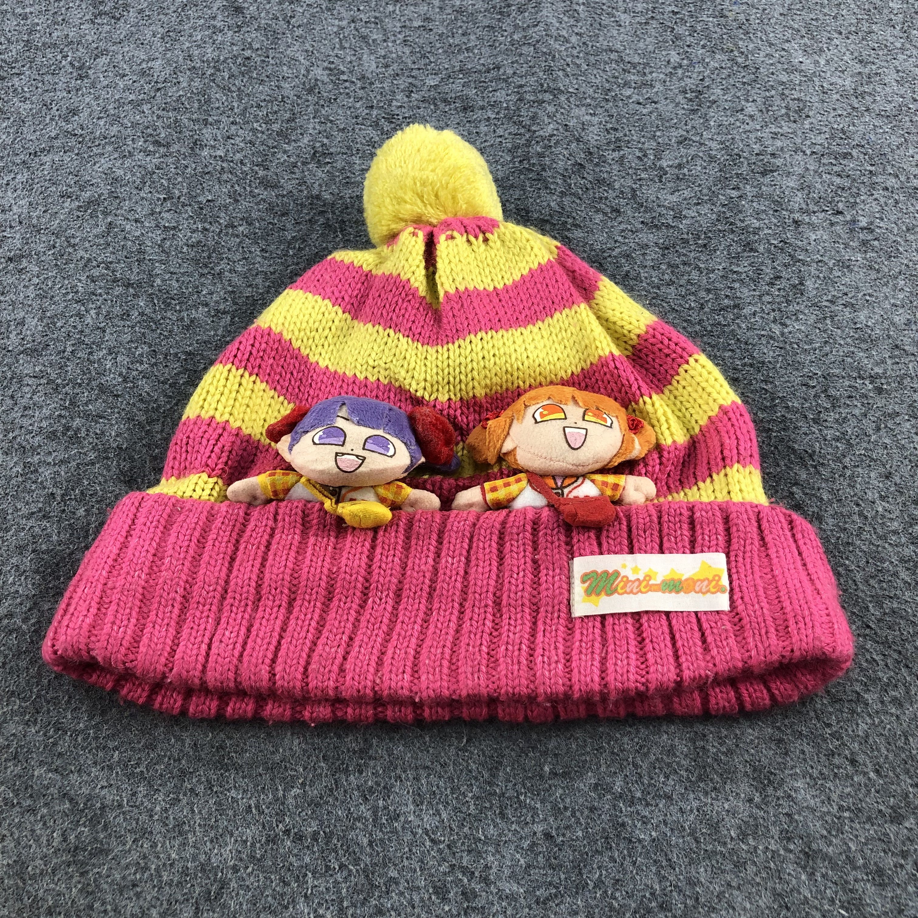 Vintage Mini-Moni Pom-pom Beanie Snowcap Snow Hat B142 Size ONE SIZE - 2 Thumbnail