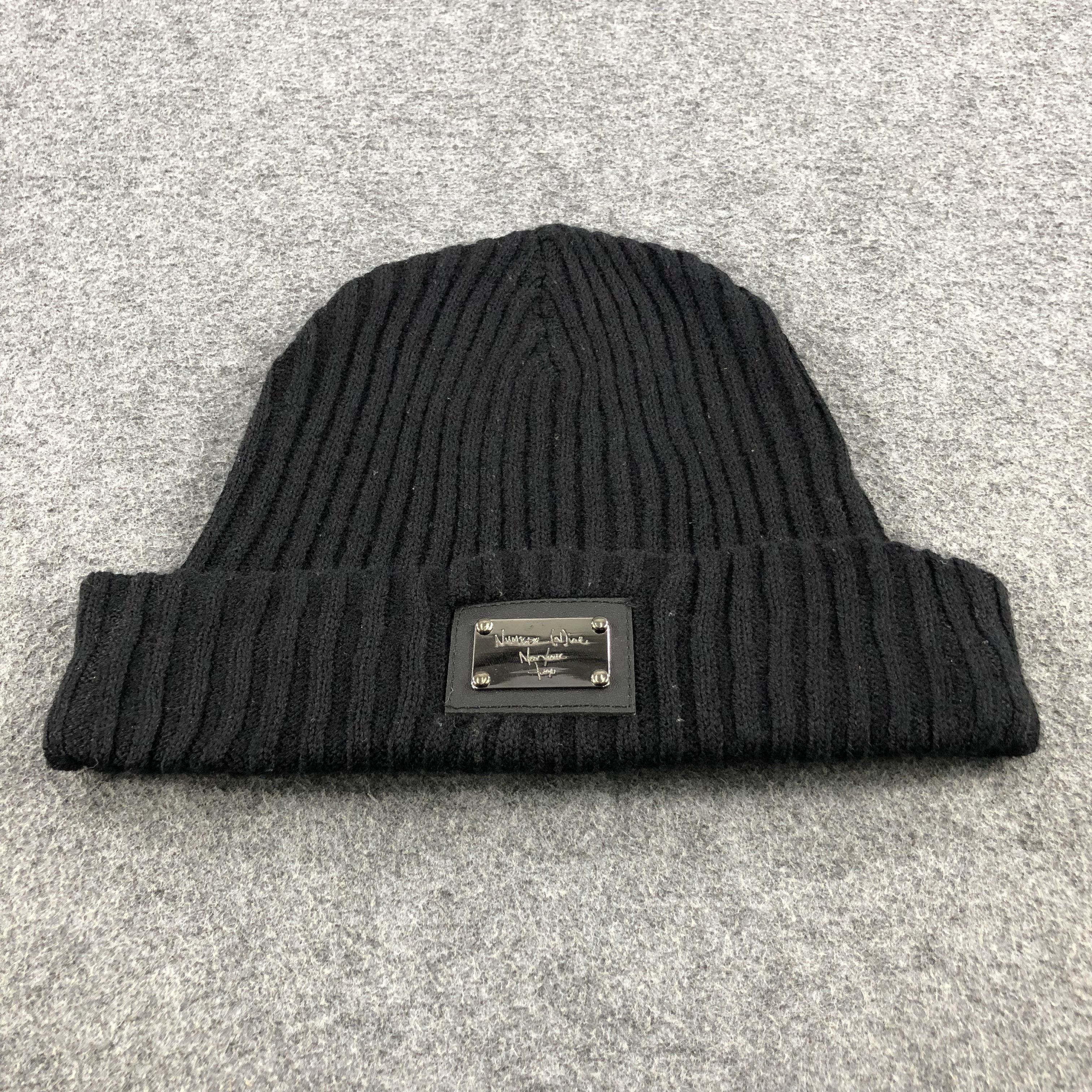 Japanese Brand Number (N)ine Beanie Snowcap Snow Hat Winter Hat B187 Size ONE SIZE - 3 Thumbnail