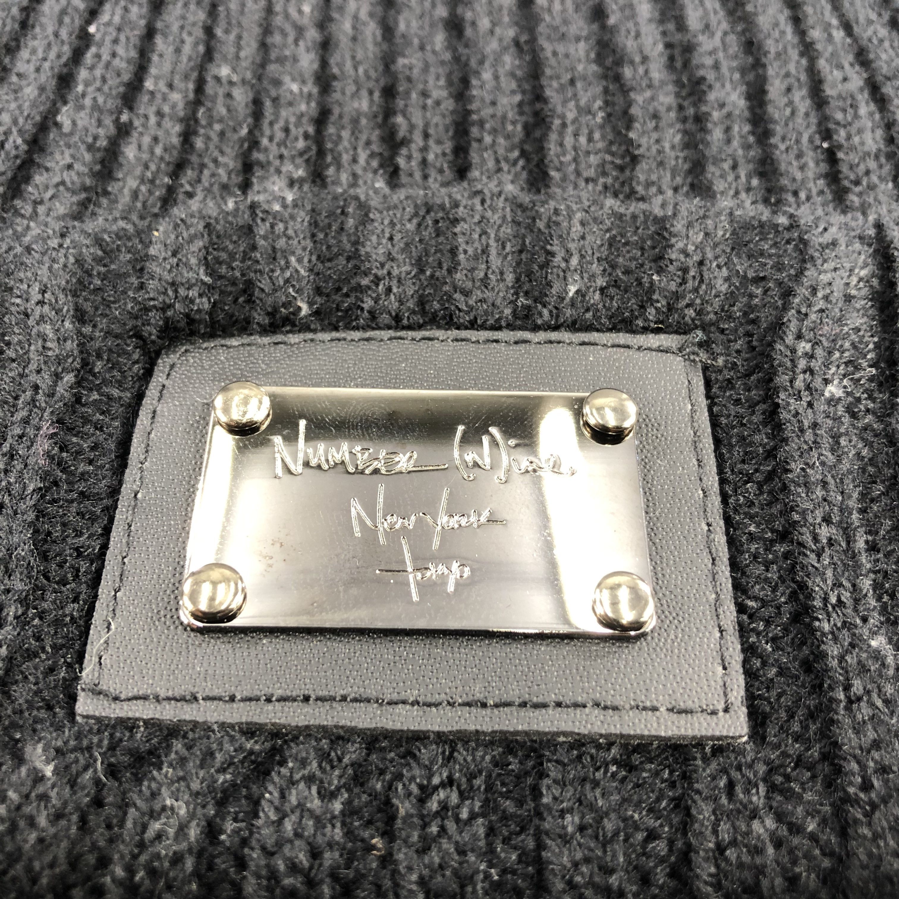 Japanese Brand Number (N)ine Beanie Snowcap Snow Hat Winter Hat B187 Size ONE SIZE - 4 Thumbnail