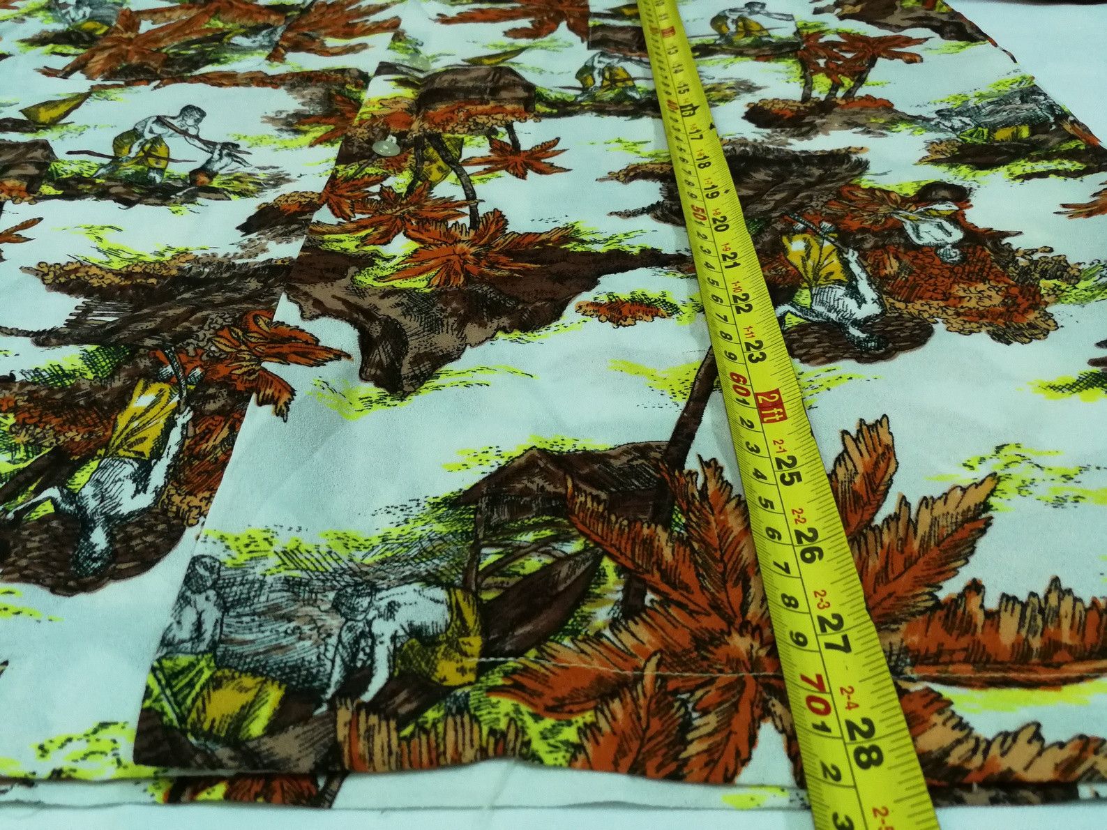 Vintage Vintage 80s Kings Men Y.M.K Hawaiian Graphic Village View Size US L / EU 52-54 / 3 - 5 Thumbnail