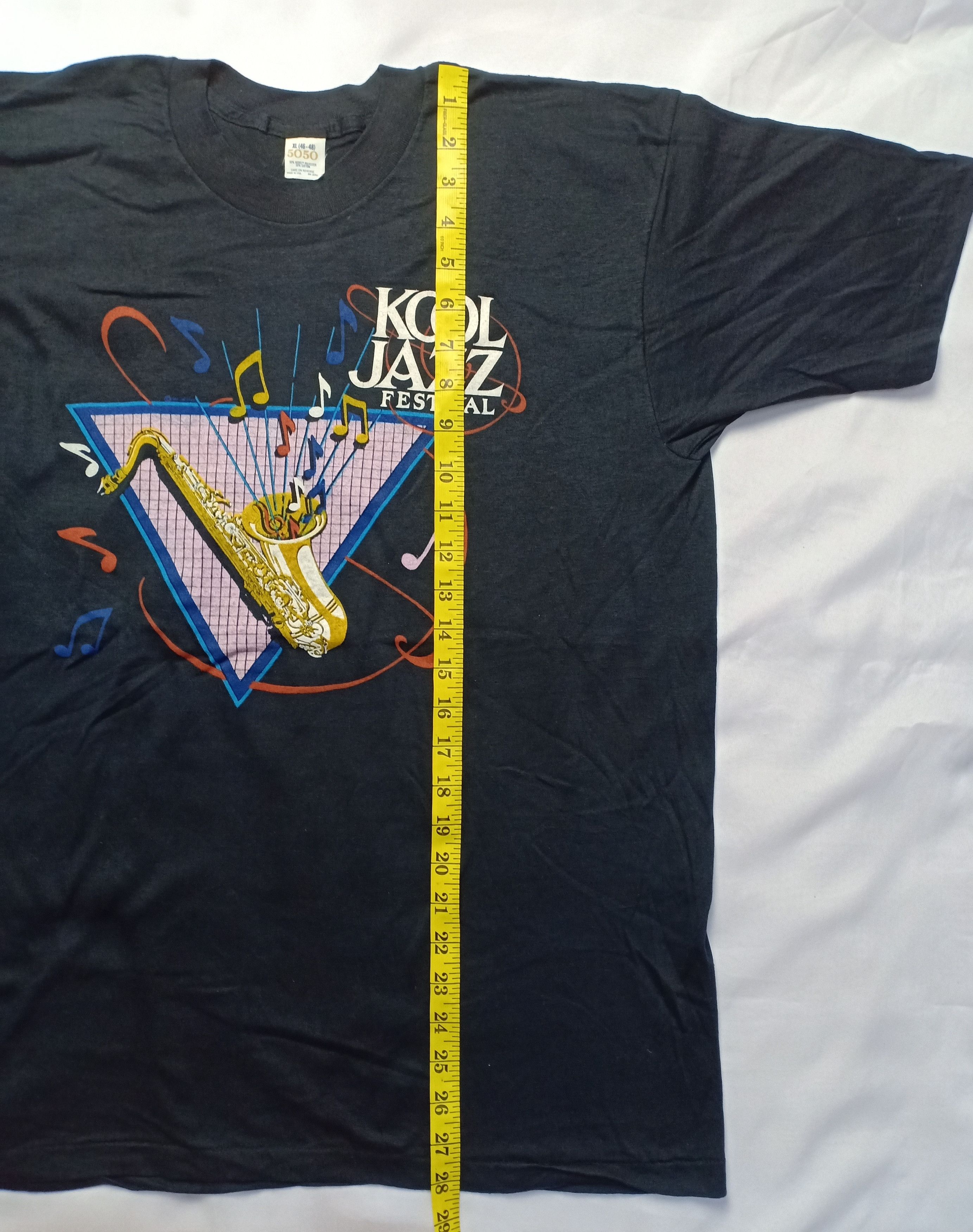 Vintage Vintage 80s Cool Jazz Festival T Shirt 50/50 USA Size US L / EU 52-54 / 3 - 4 Thumbnail