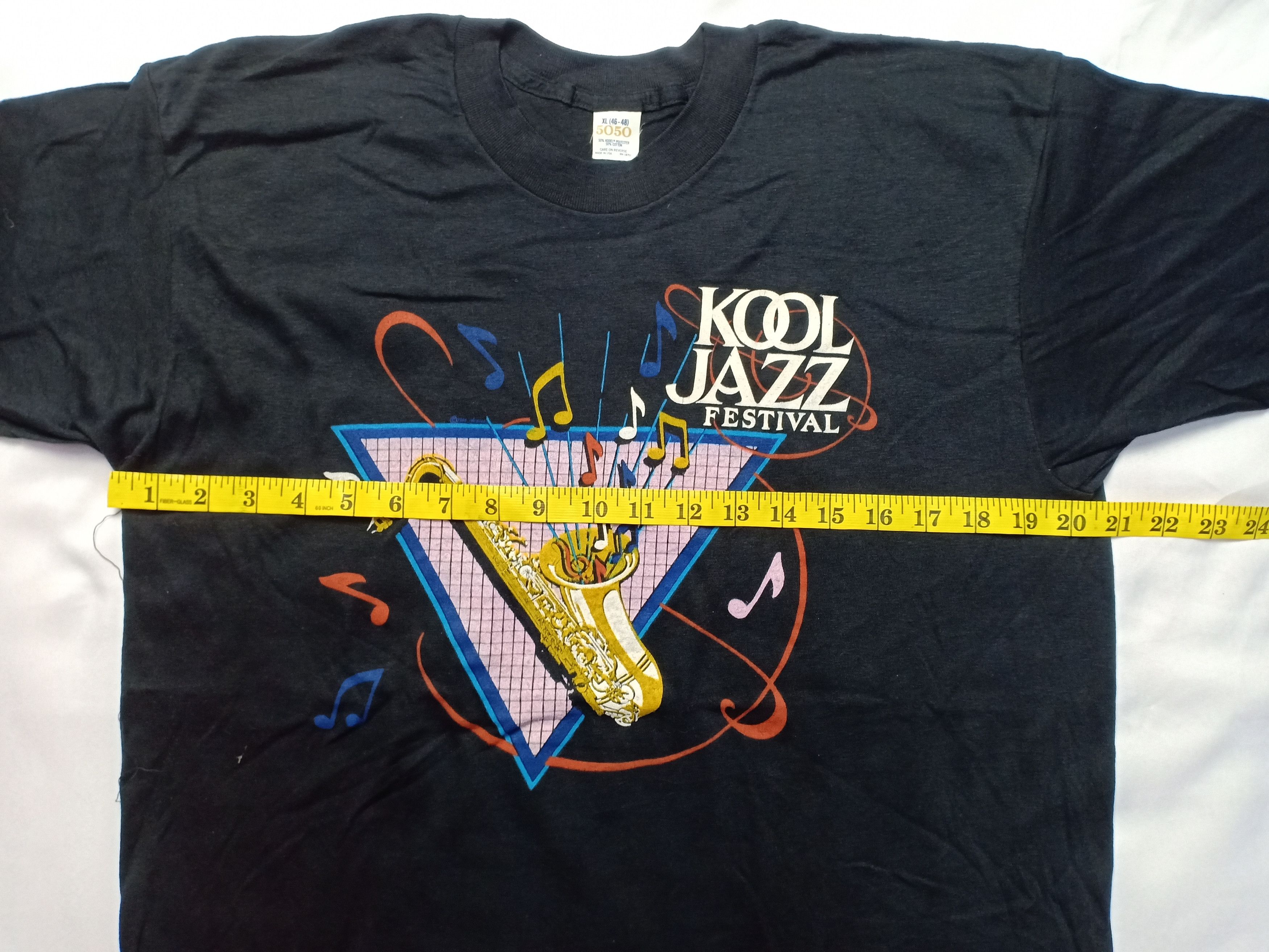 Vintage Vintage 80s Cool Jazz Festival T Shirt 50/50 USA Size US L / EU 52-54 / 3 - 3 Thumbnail