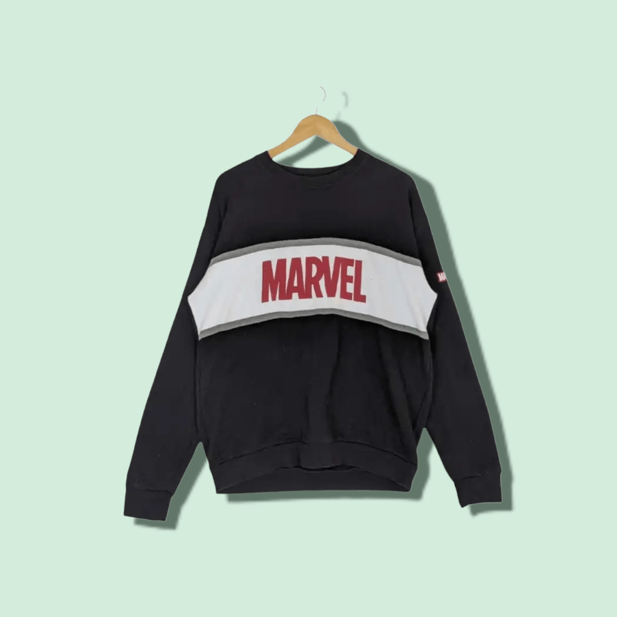 Marvel Comics MARVEL Big Spell Out Jumper Sweatshirt Size US L / EU 52-54 / 3 - 1 Thumbnail