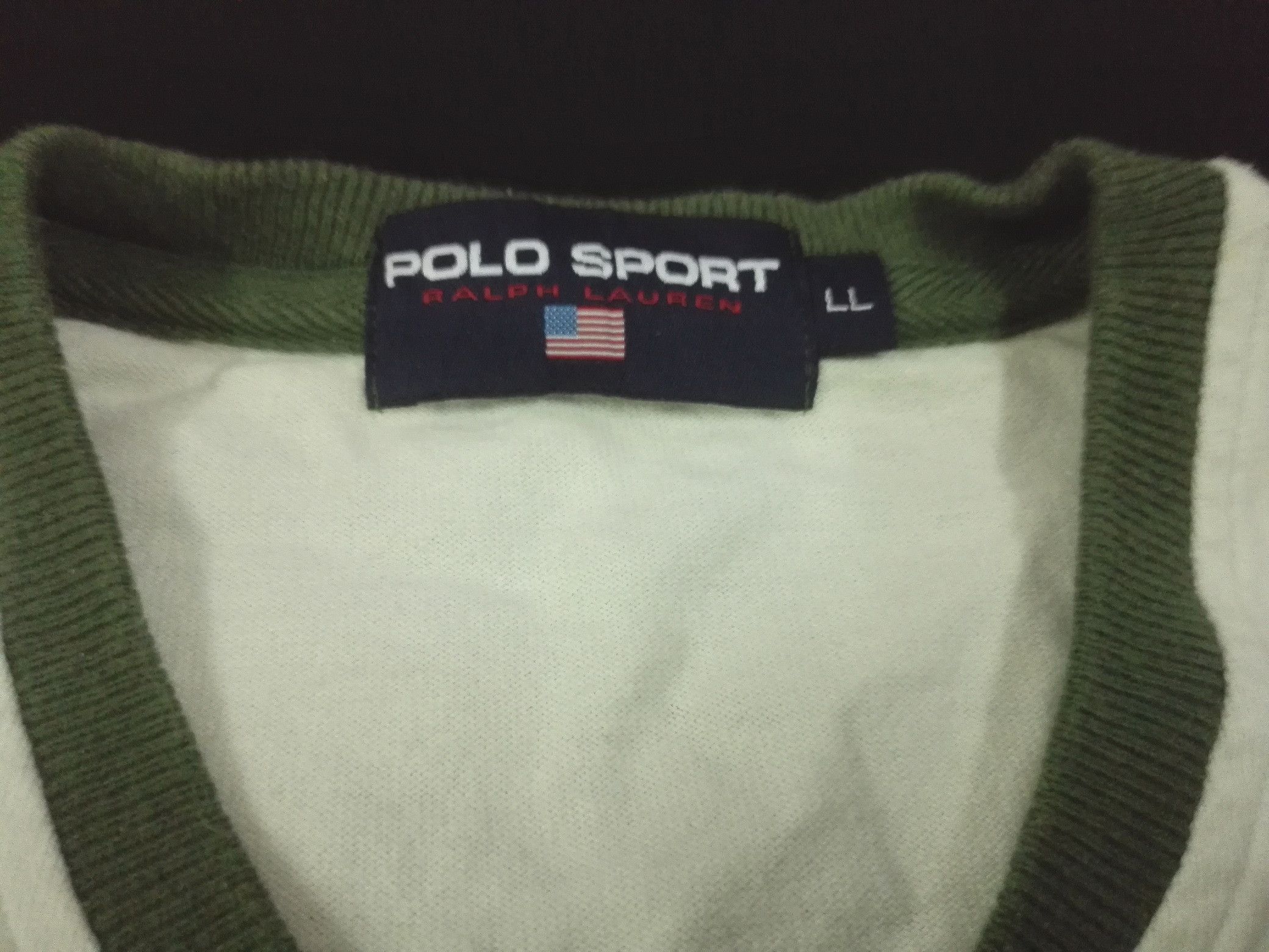 Polo Ralph Lauren Vintage PRL POLO SPORT RALPH LAUREN V Neck Tee Size US XL / EU 56 / 4 - 4 Thumbnail