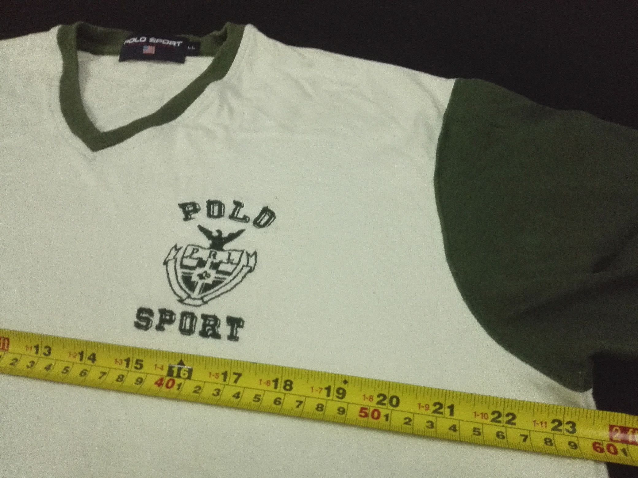 Polo Ralph Lauren Vintage PRL POLO SPORT RALPH LAUREN V Neck Tee Size US XL / EU 56 / 4 - 6 Thumbnail