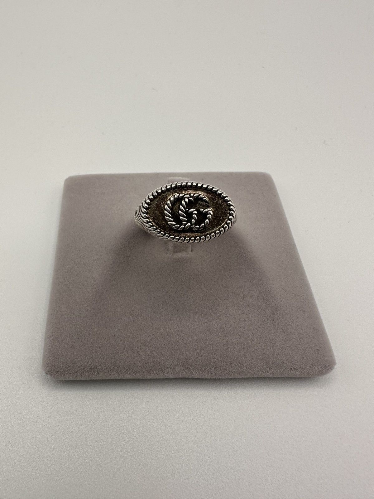 Gucci Gucci .925 Silver GG Signet Ring Size ONE SIZE - 2 Thumbnail