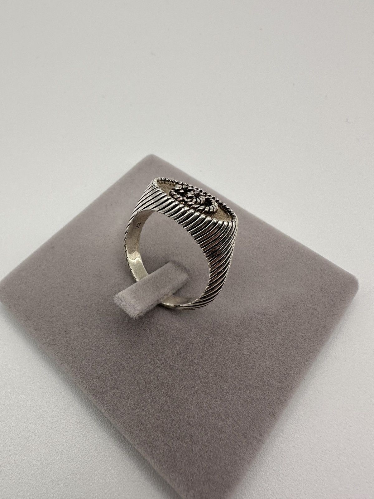 Gucci Gucci .925 Silver GG Signet Ring Size ONE SIZE - 4 Thumbnail