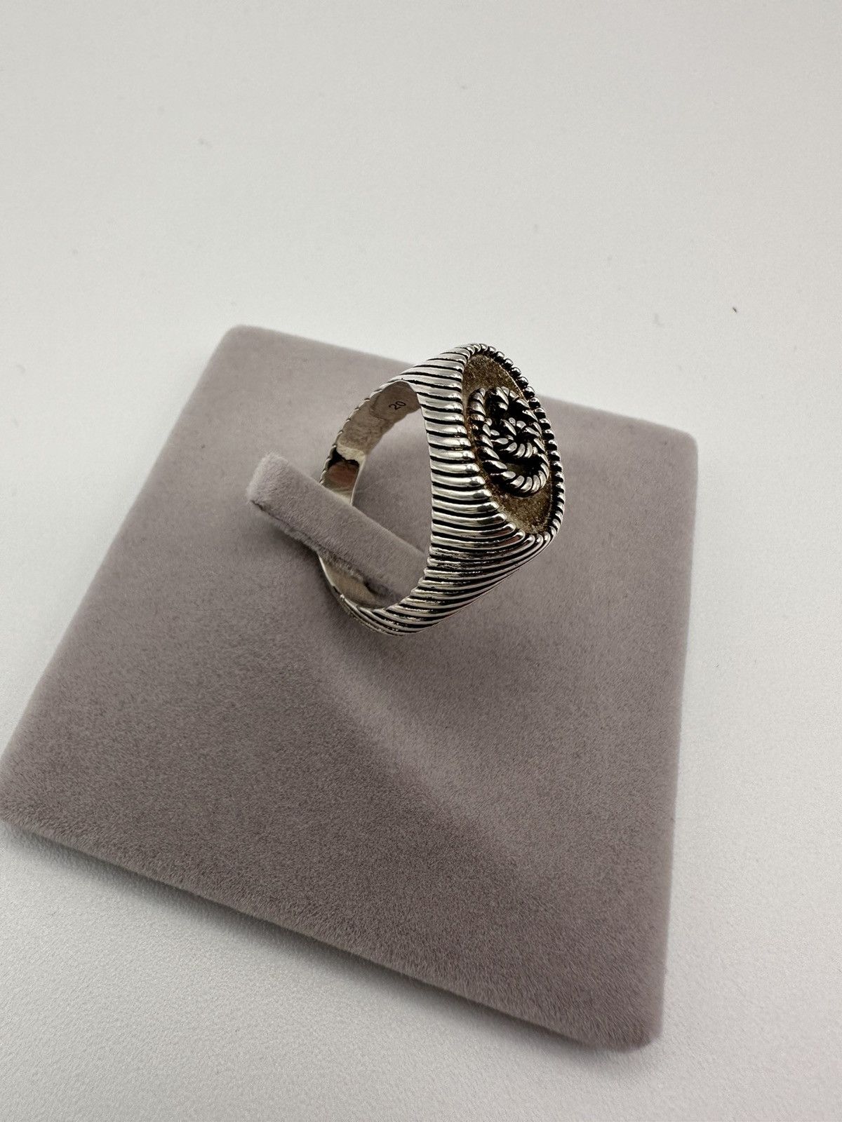 Gucci Gucci .925 Silver GG Signet Ring Size ONE SIZE - 3 Thumbnail