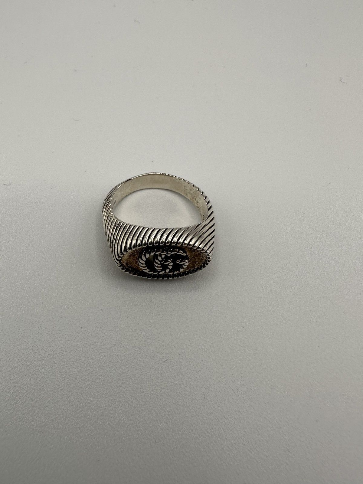 Gucci Gucci .925 Silver GG Signet Ring Size ONE SIZE - 8 Thumbnail