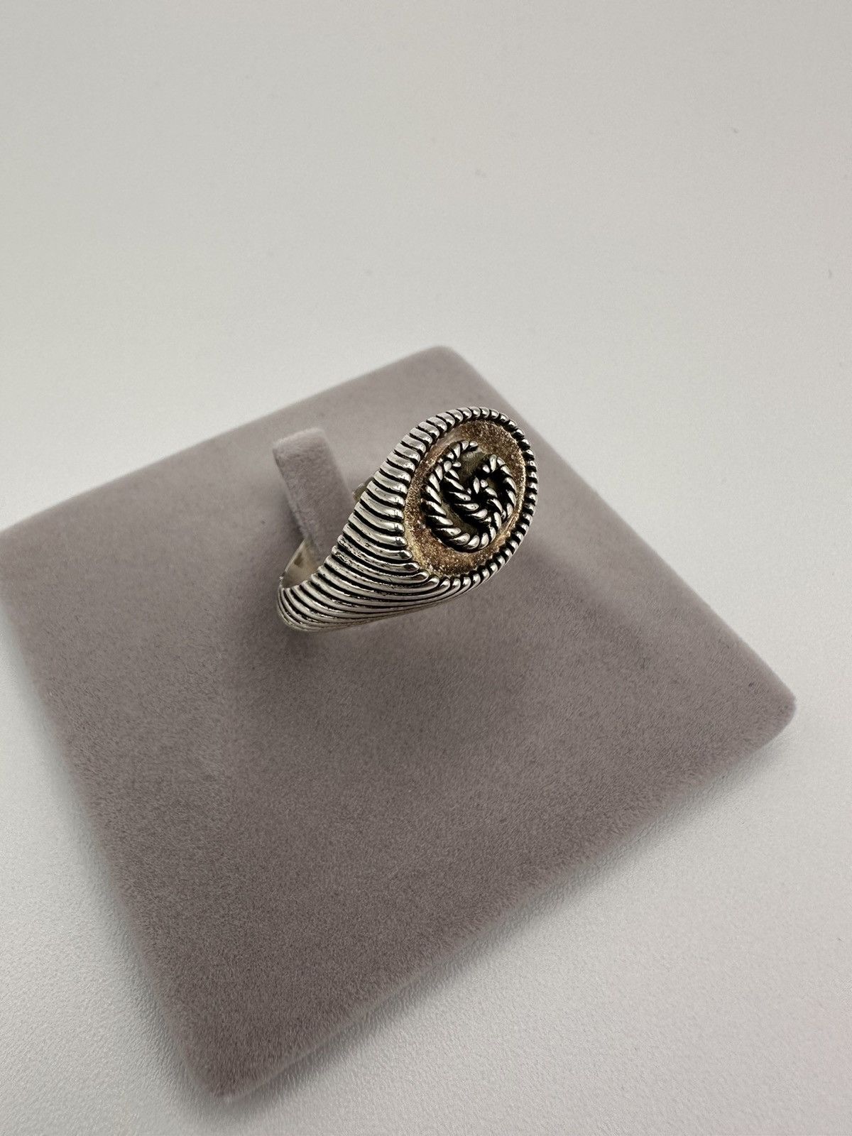 Gucci Gucci .925 Silver GG Signet Ring Size ONE SIZE - 1 Thumbnail
