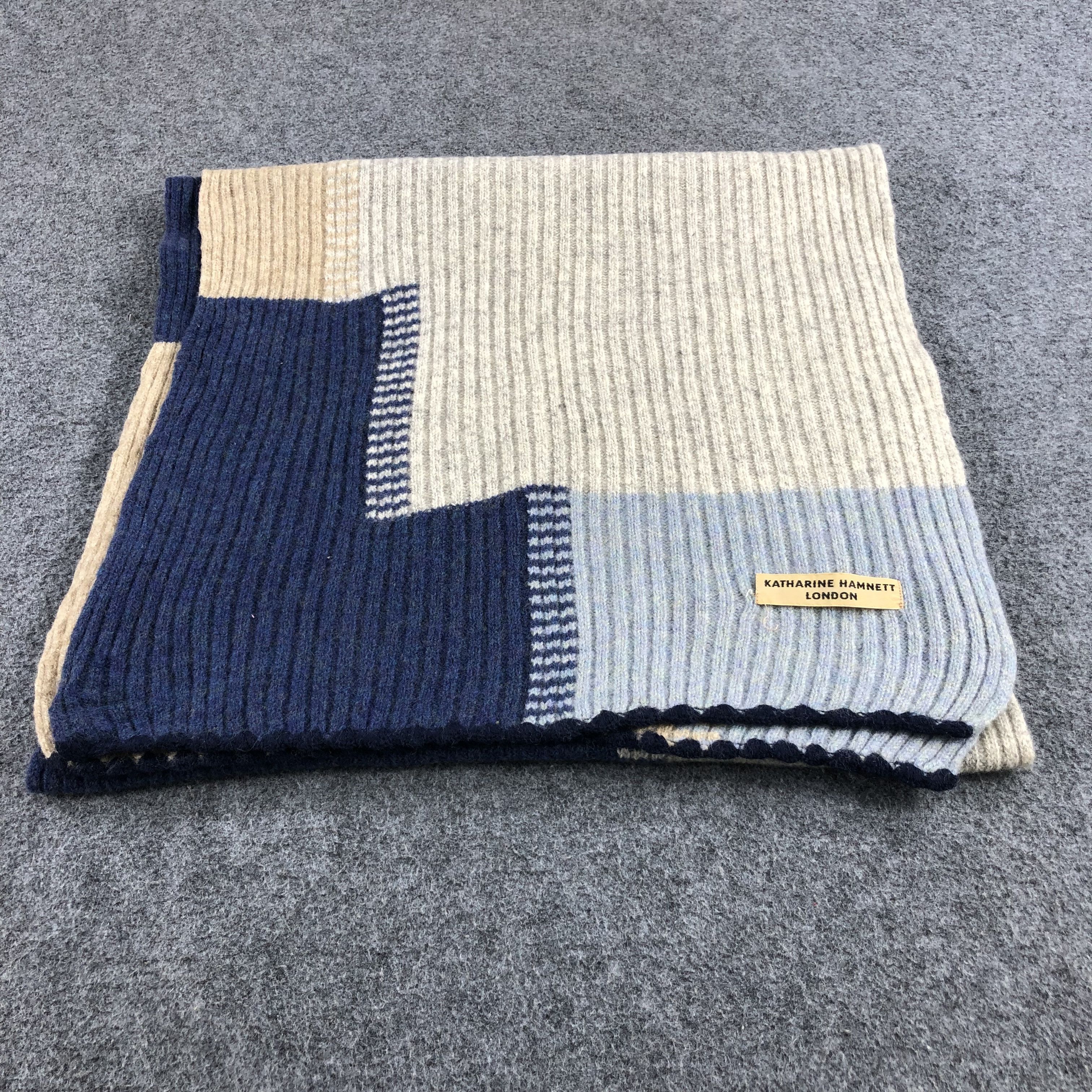 Katharine Hamnett London Katharine Hamnett Scarf Muffler Wool V788 Size ONE SIZE - 2 Thumbnail