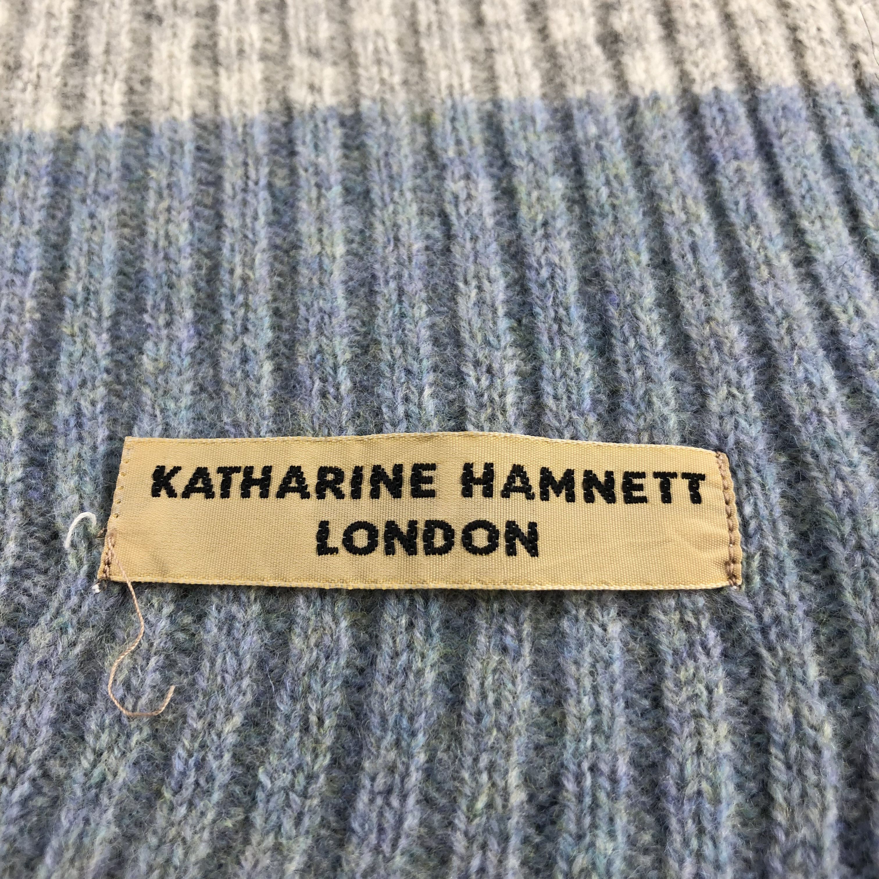 Katharine Hamnett London Katharine Hamnett Scarf Muffler Wool V788 Size ONE SIZE - 4 Thumbnail