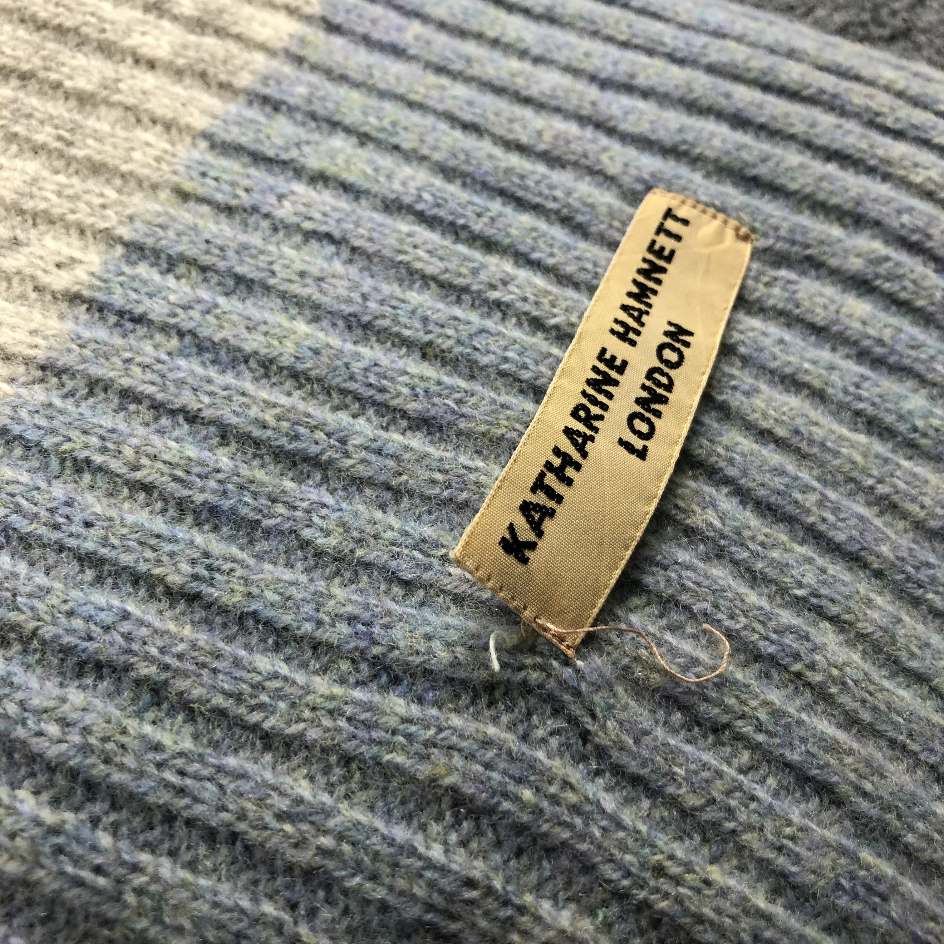 Katharine Hamnett London Katharine Hamnett Scarf Muffler Wool V788 Size ONE SIZE - 6 Thumbnail