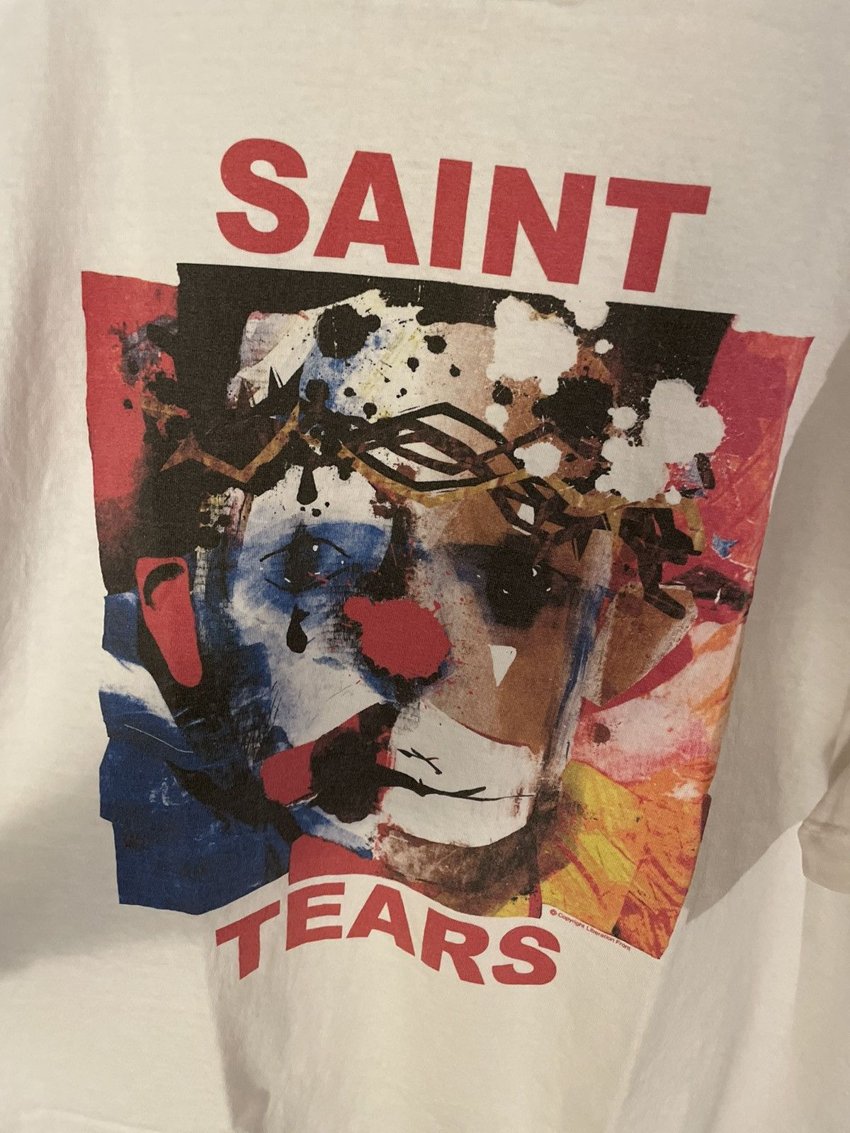 DENIM TEARS × Saint Michael Saint Tears clown t shirt | Grailed