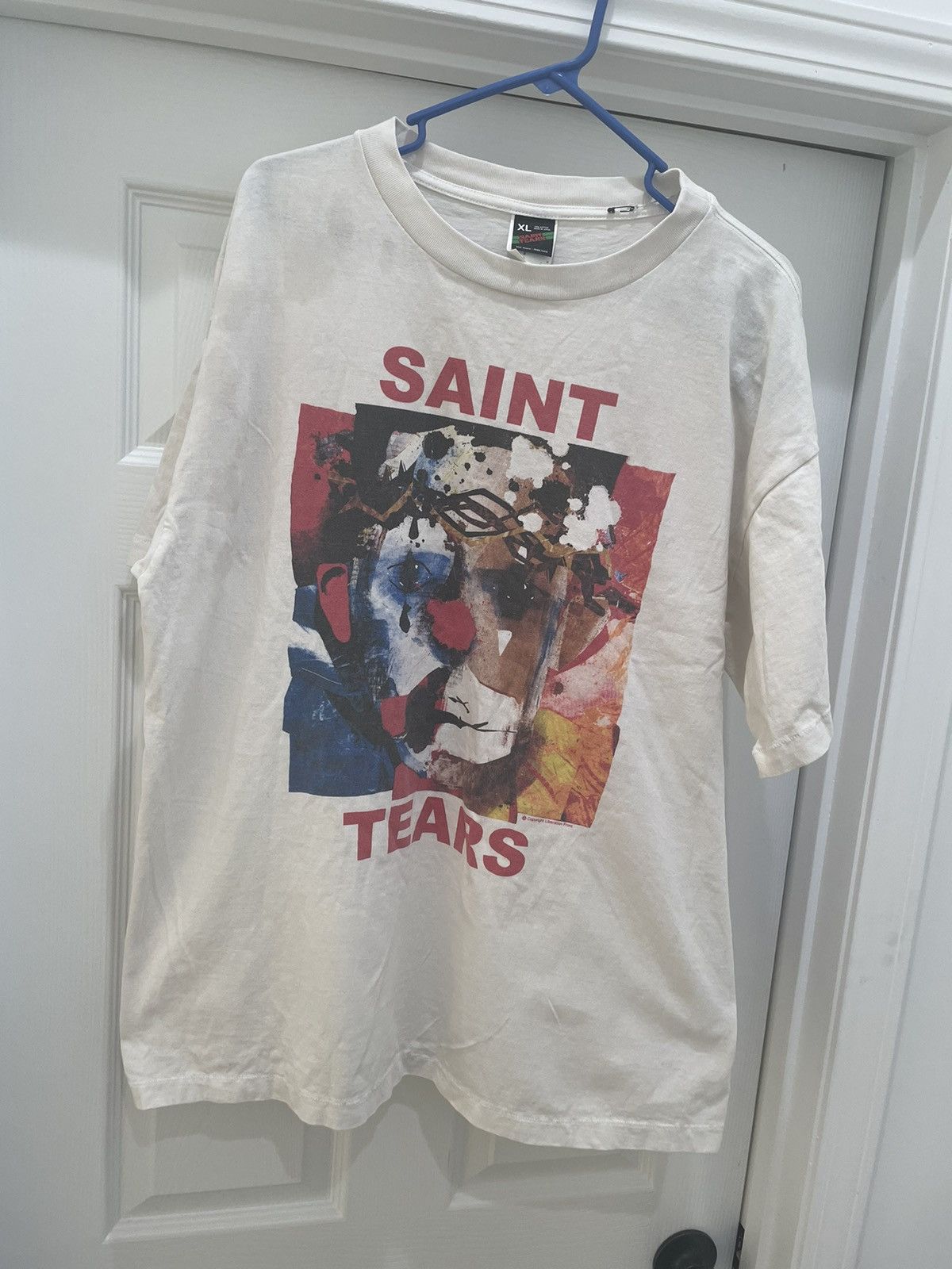 DENIM TEARS × Saint Michael Saint Tears clown t shirt | Grailed